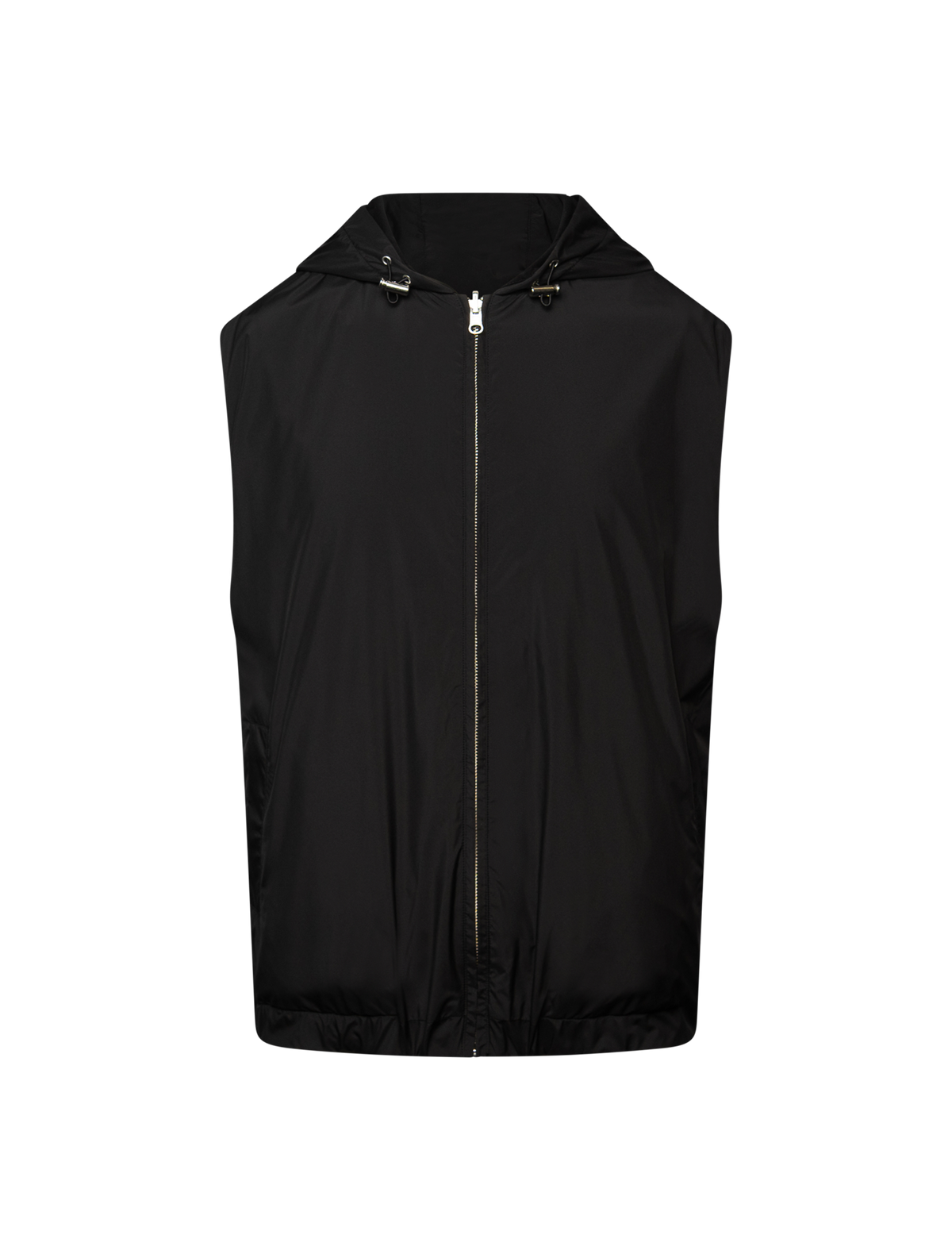Reversible hooded bodywarmer