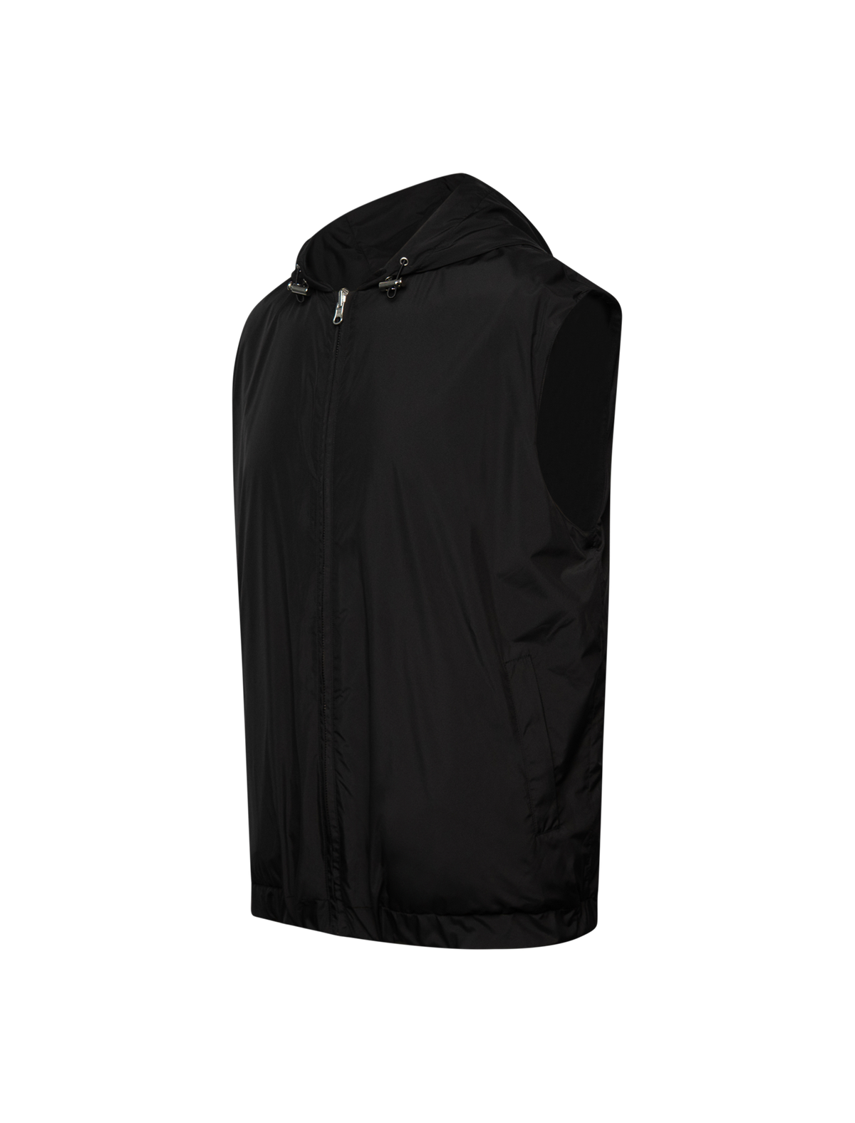 Reversible hooded bodywarmer