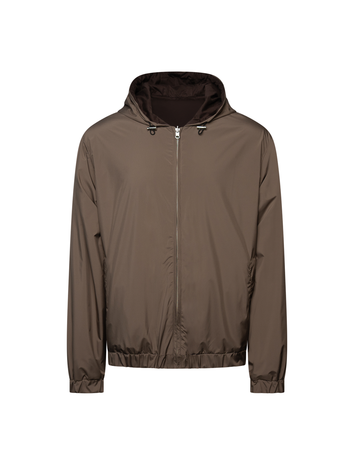 Reversible hooded jacket