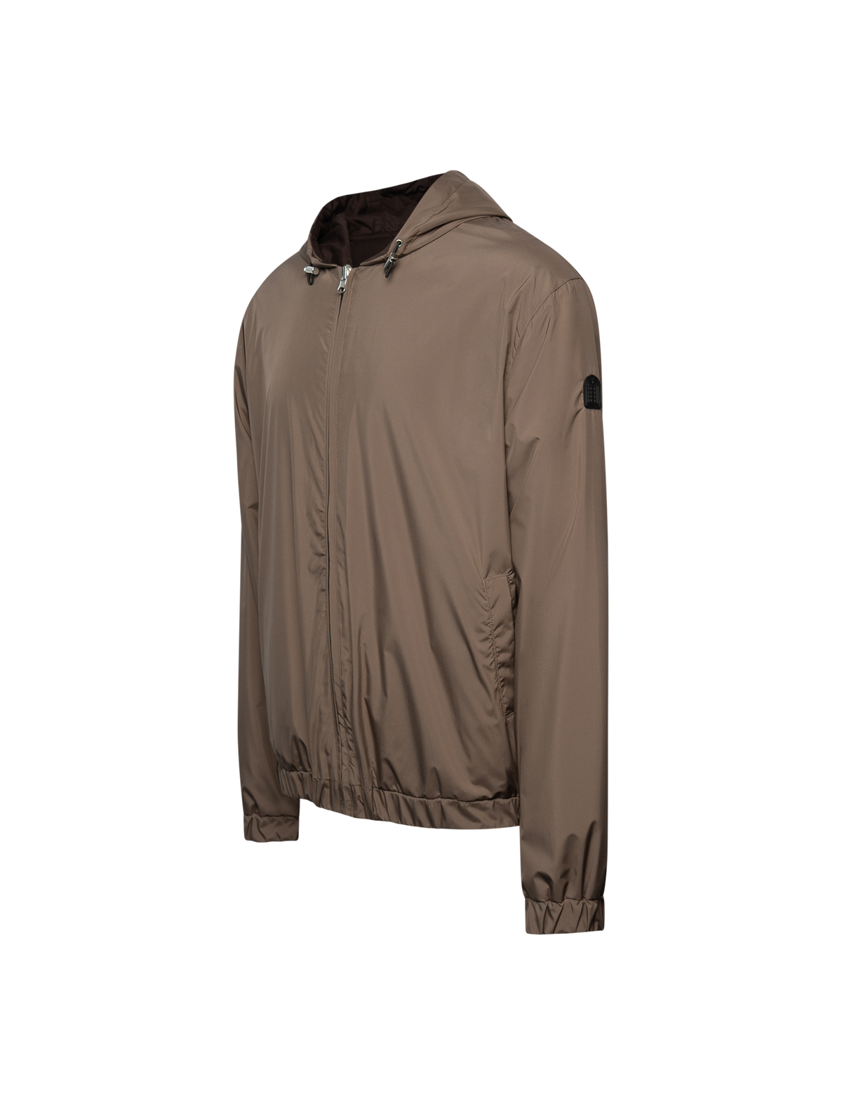 Reversible hooded jacket