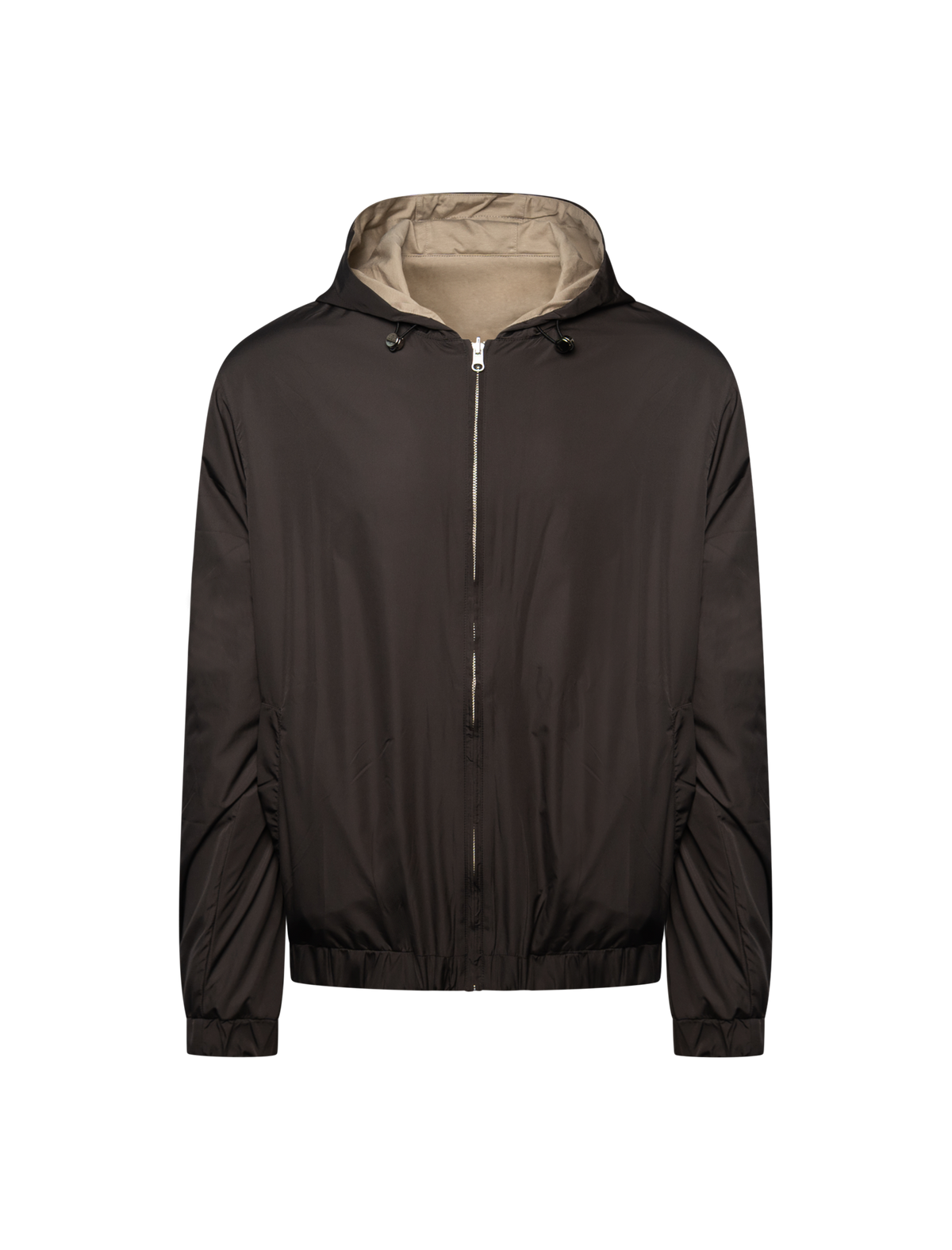 Reversible hooded jacket