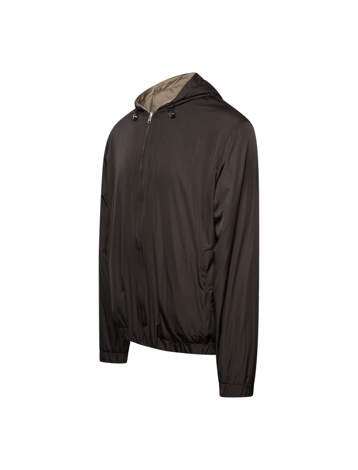 Reversible hooded jacket