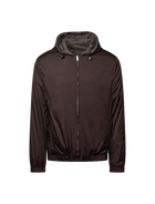 Reversible hooded jacket