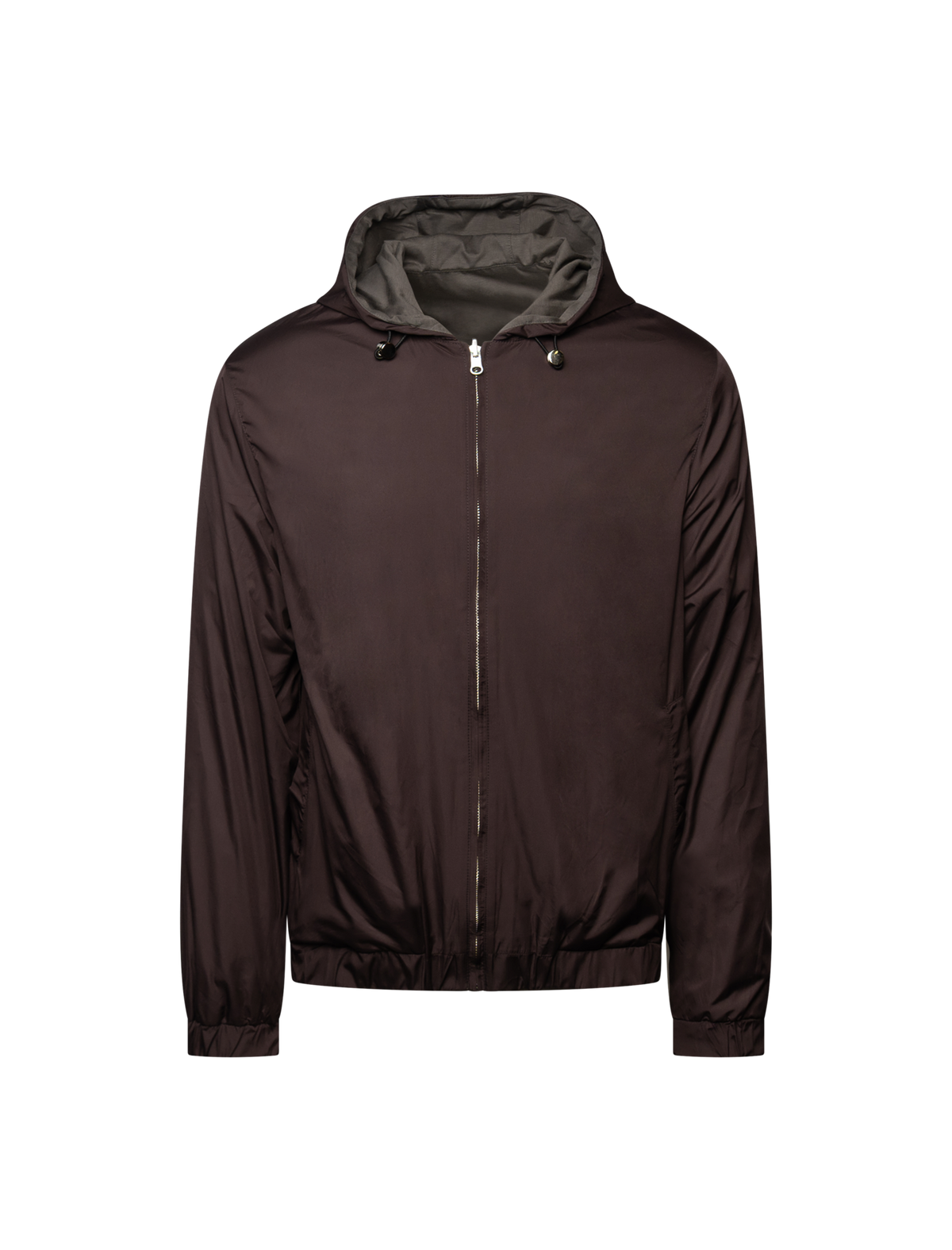 Reversible hooded jacket