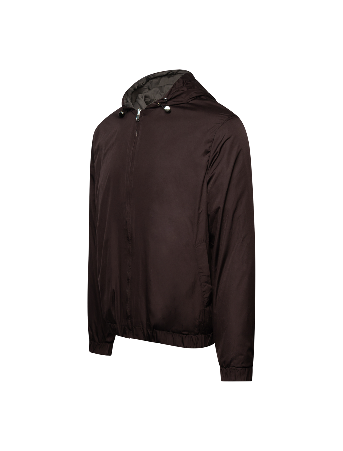 Reversible hooded jacket