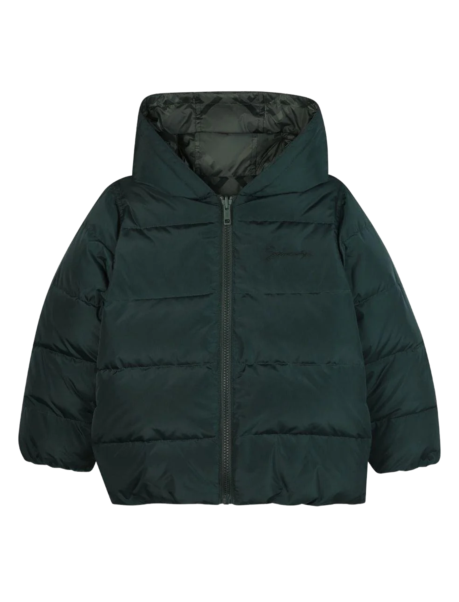 Reversible padded down jacket