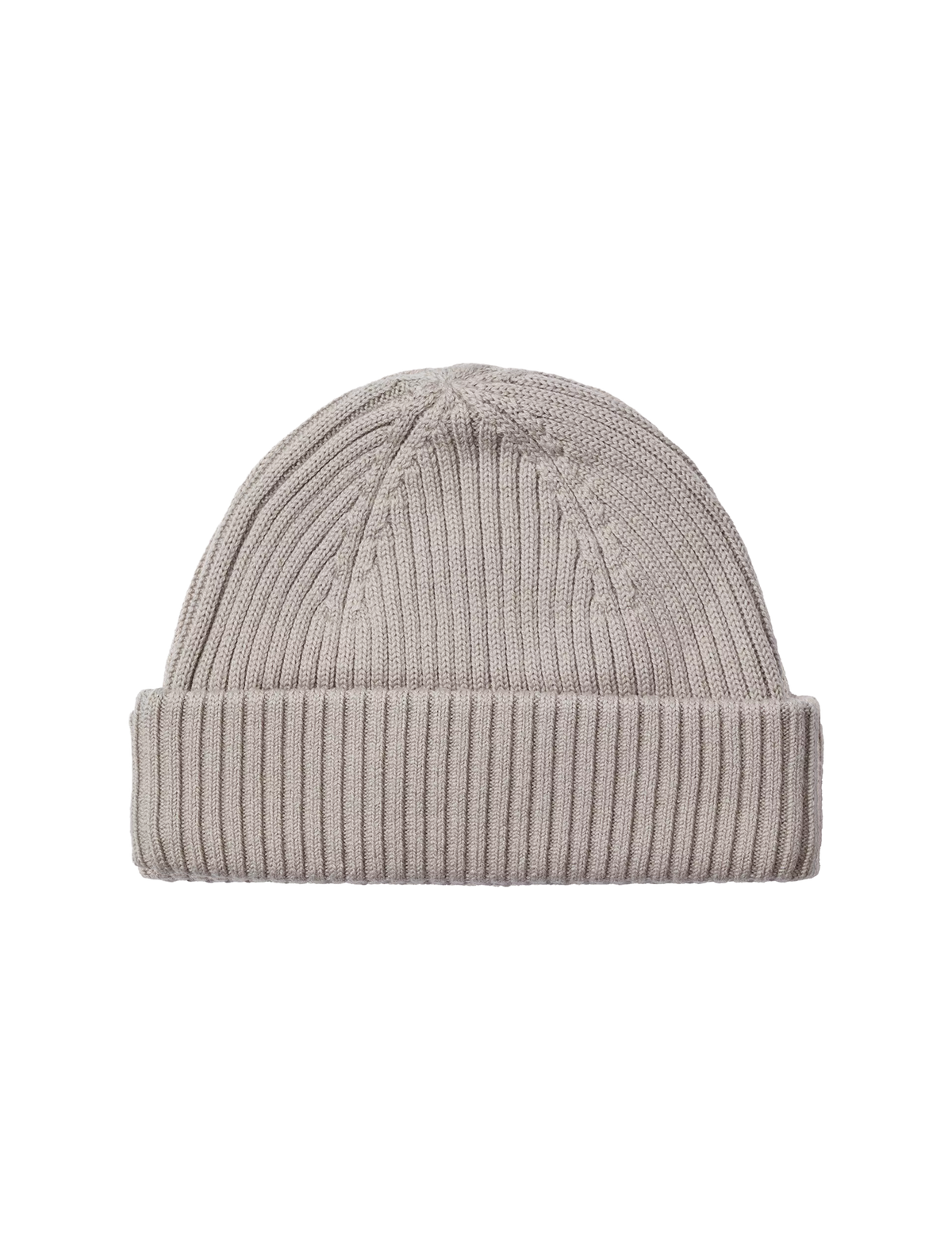 Rib knitted beanie hat