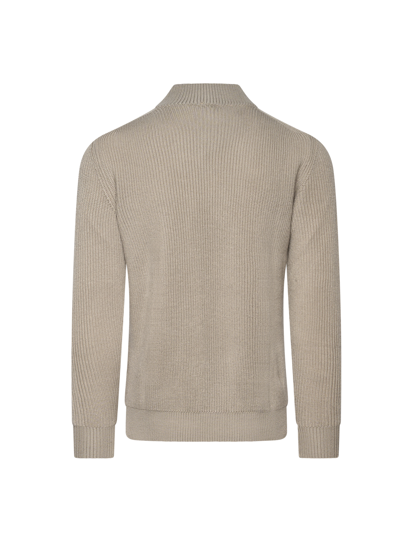 Ribbed mock neck knitwear