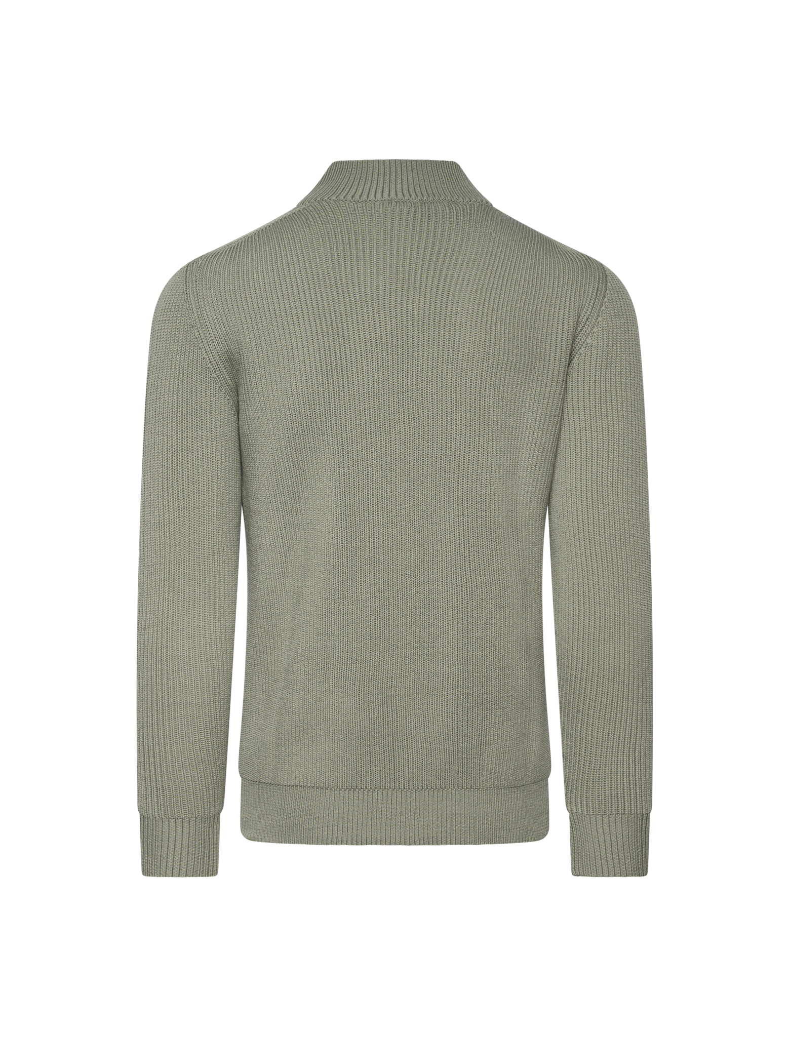 Ribbed mock neck knitwear