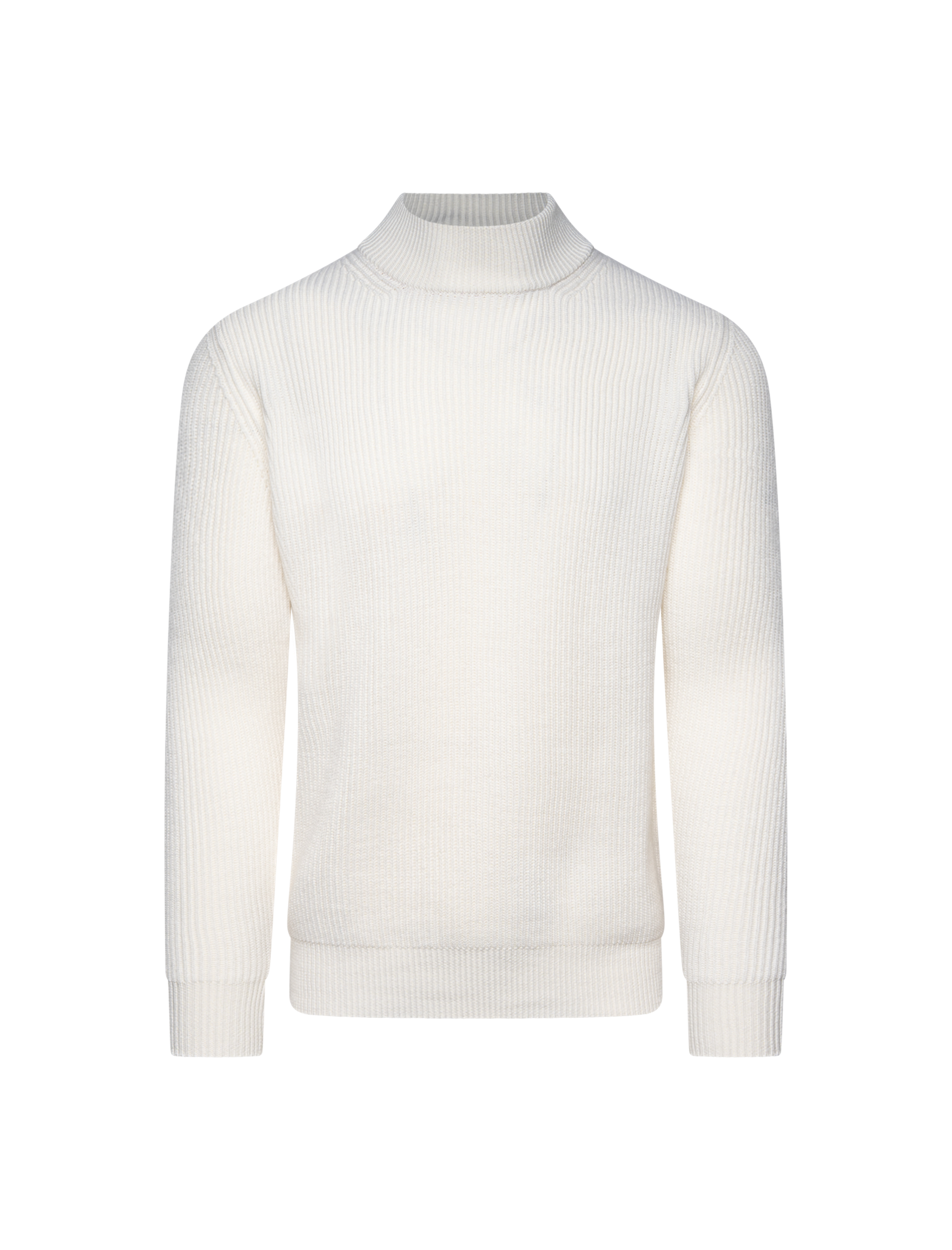 Ribbed mock neck knitwear