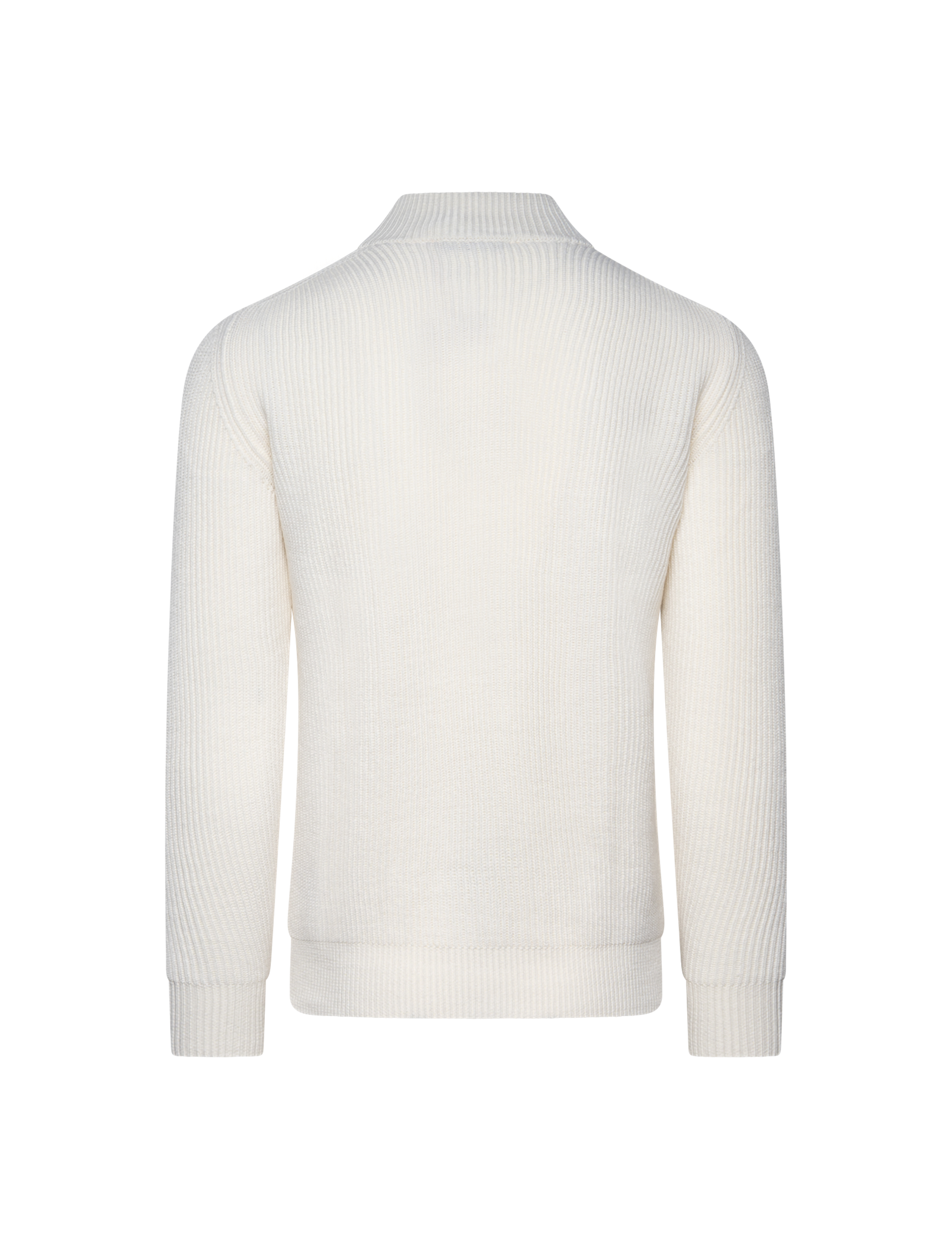 Ribbed mock neck knitwear