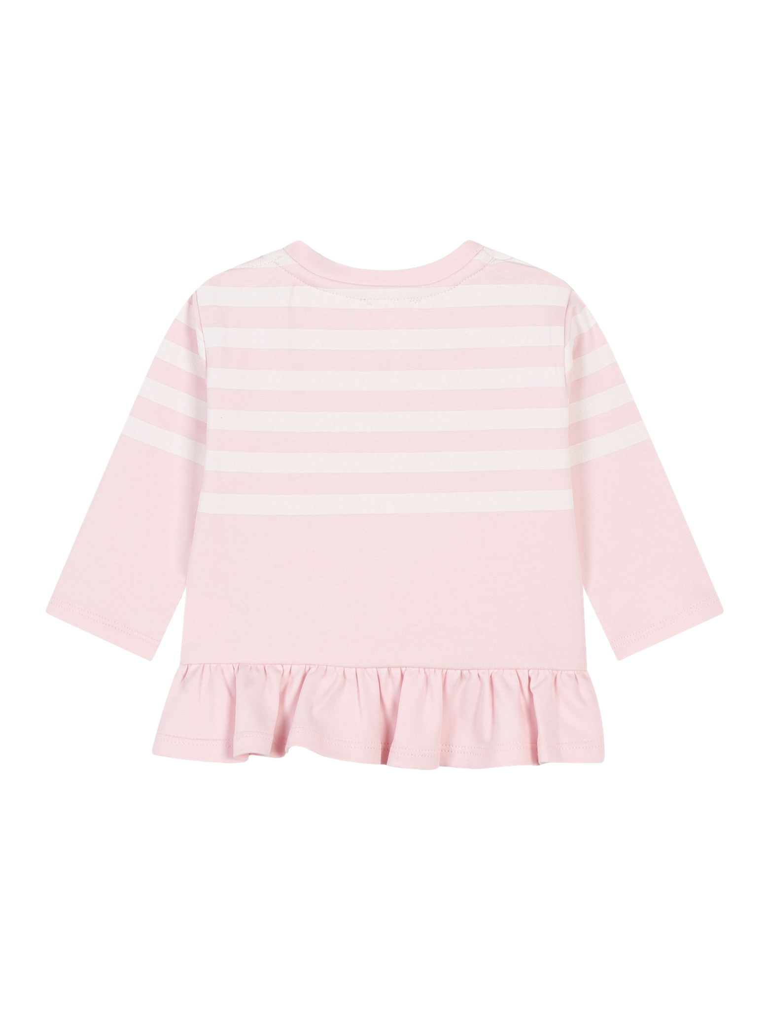 T-Shirt mit langen Ärmeln und Rüschen