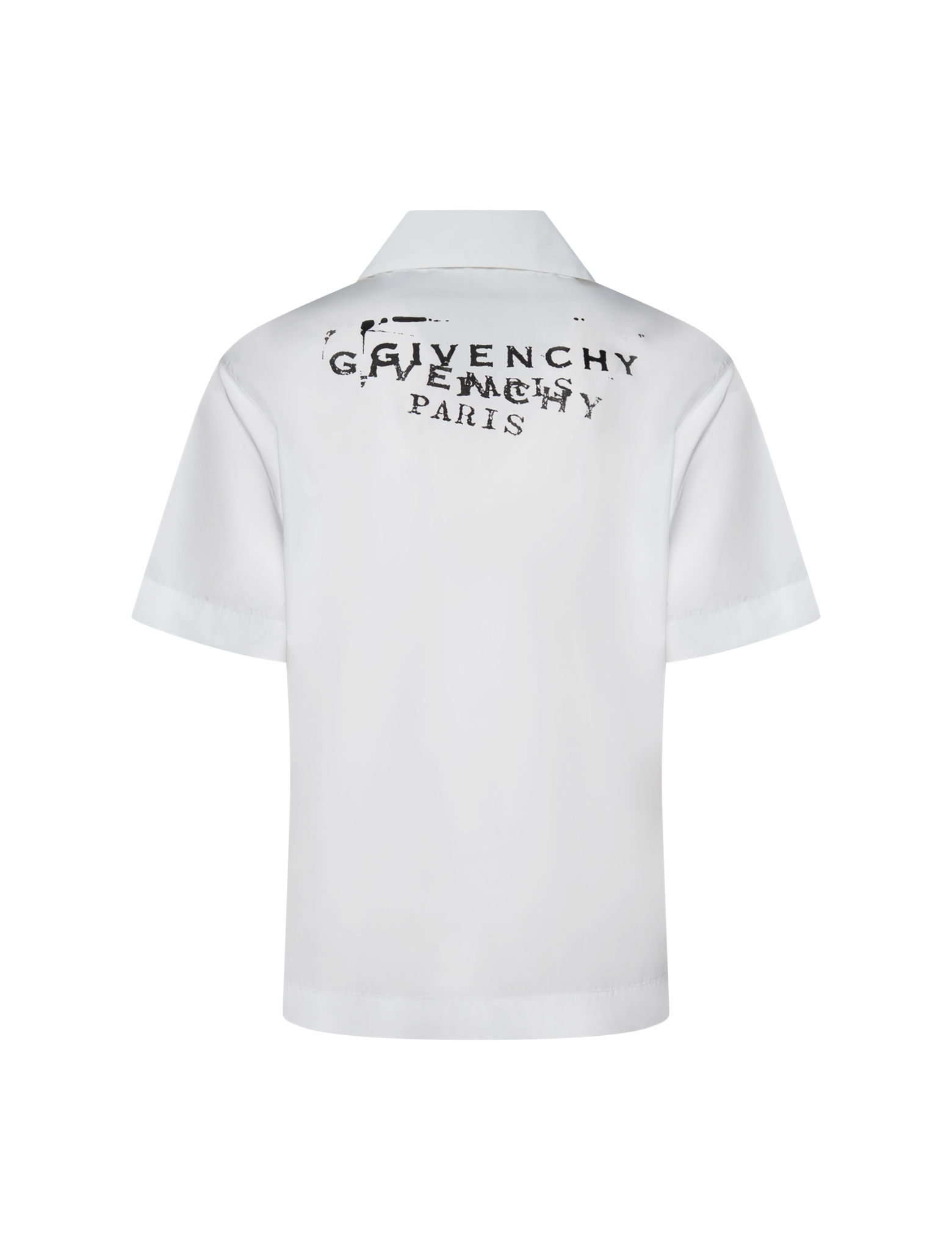 Short sleeve logo poplin shirt