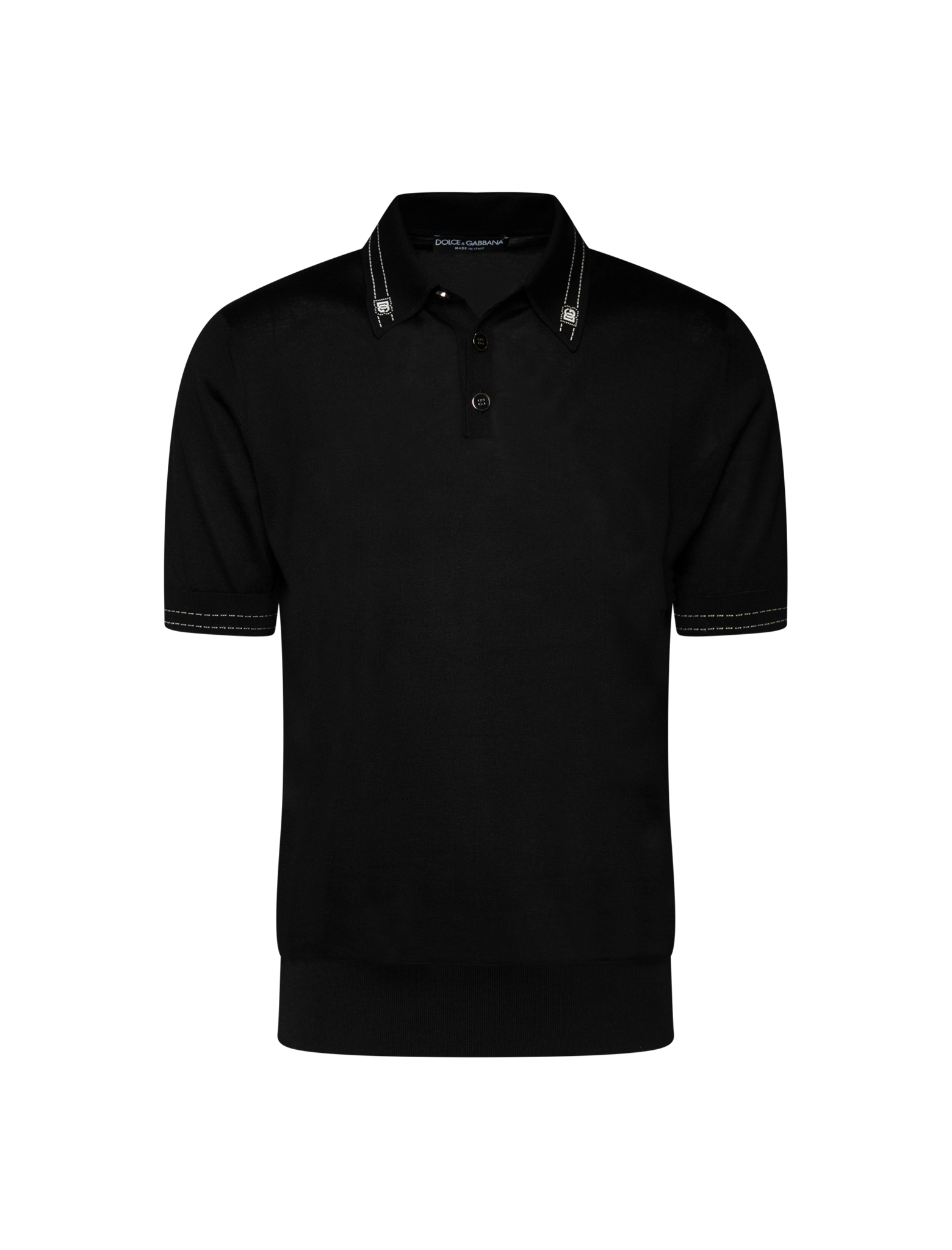 Silk polo shirt