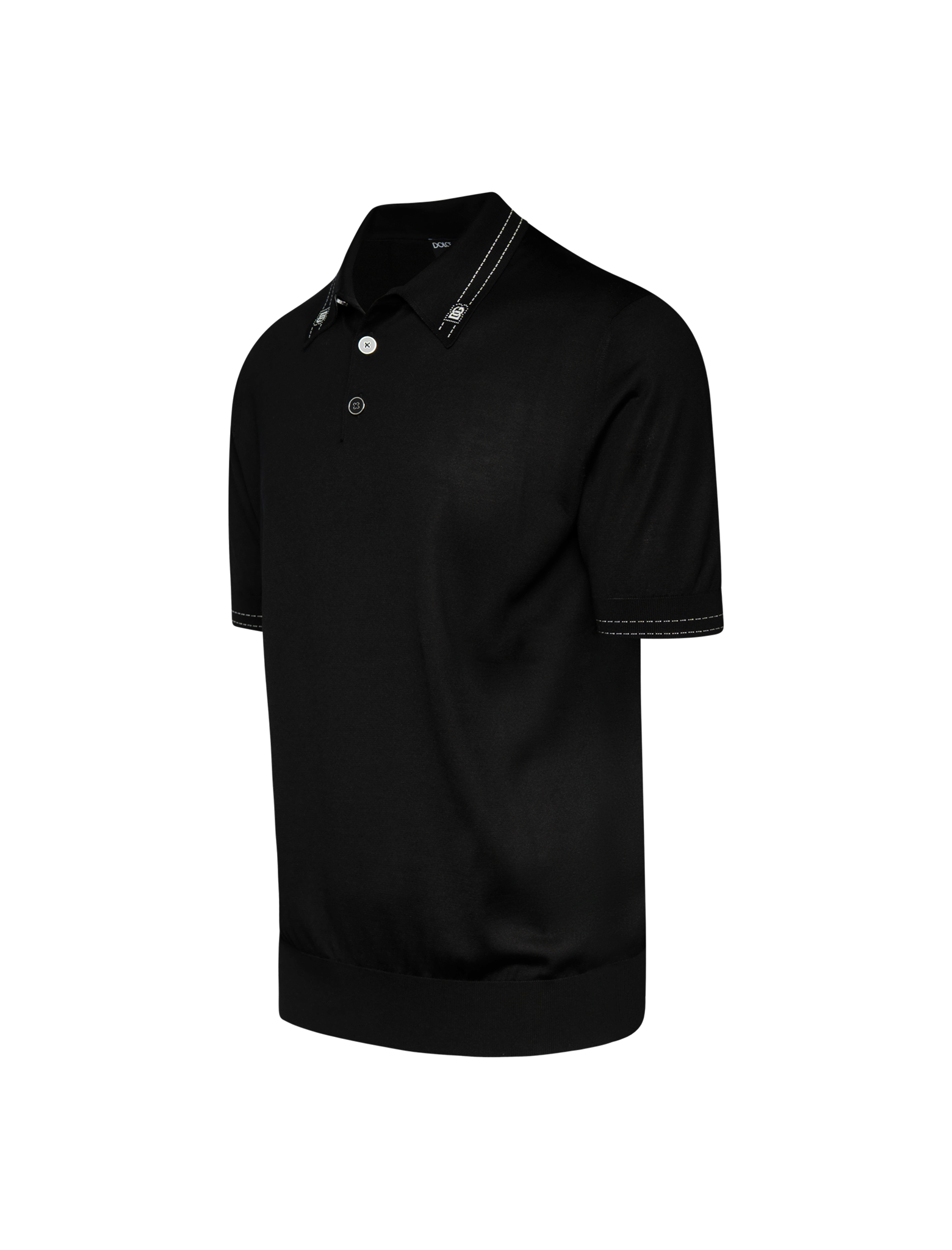 Silk polo shirt