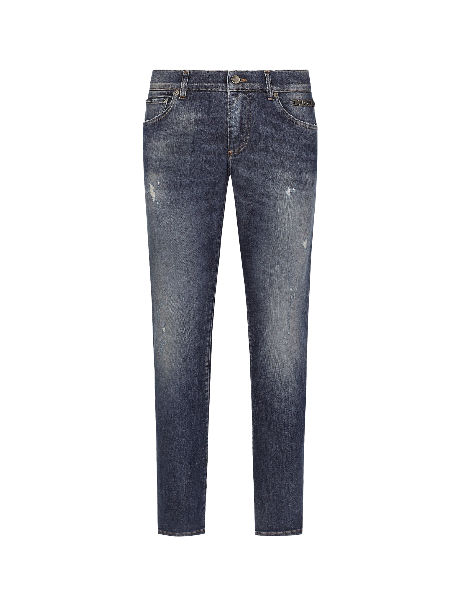 Schmale Jeans aus Denim