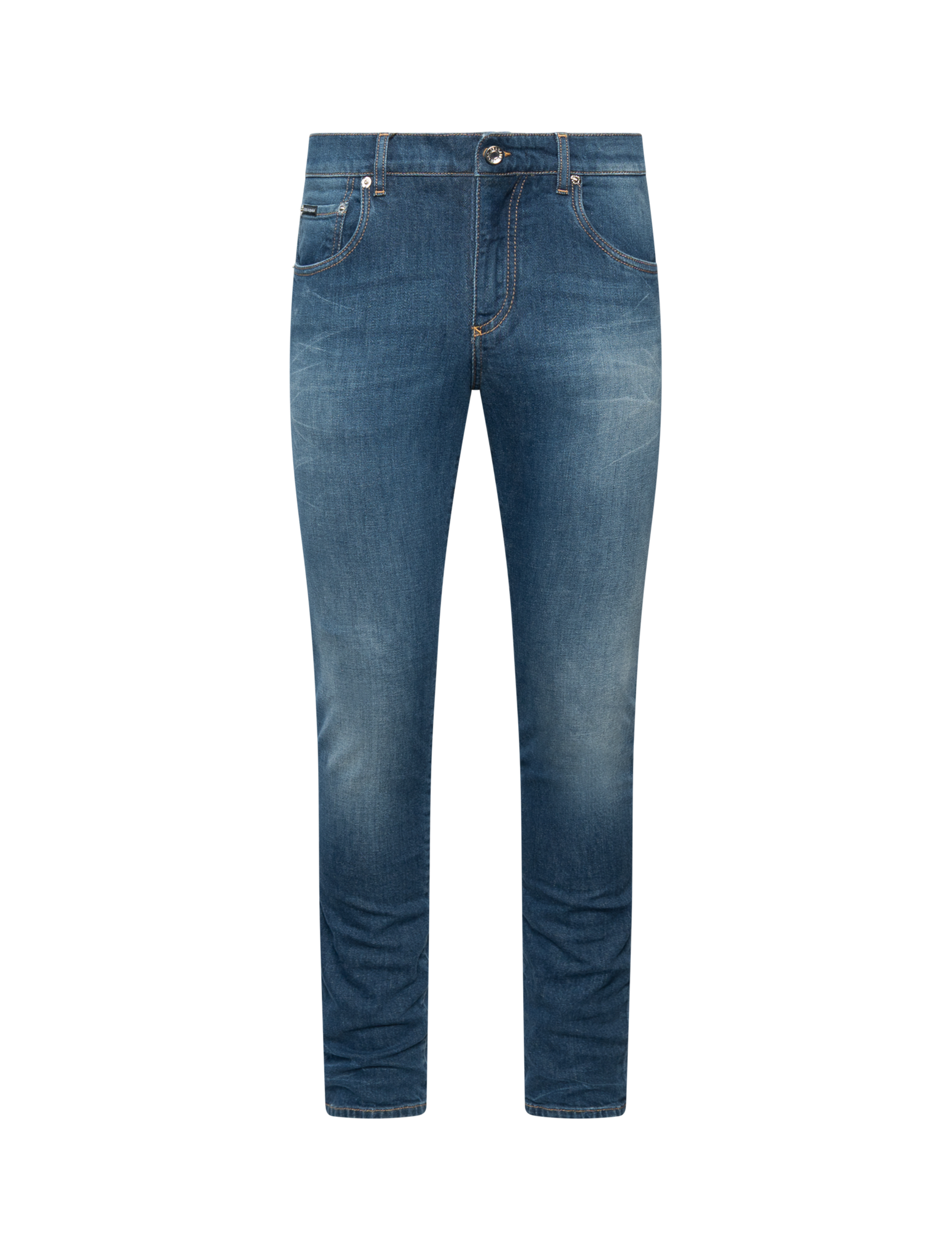 Slim fit embroidery logo jeans