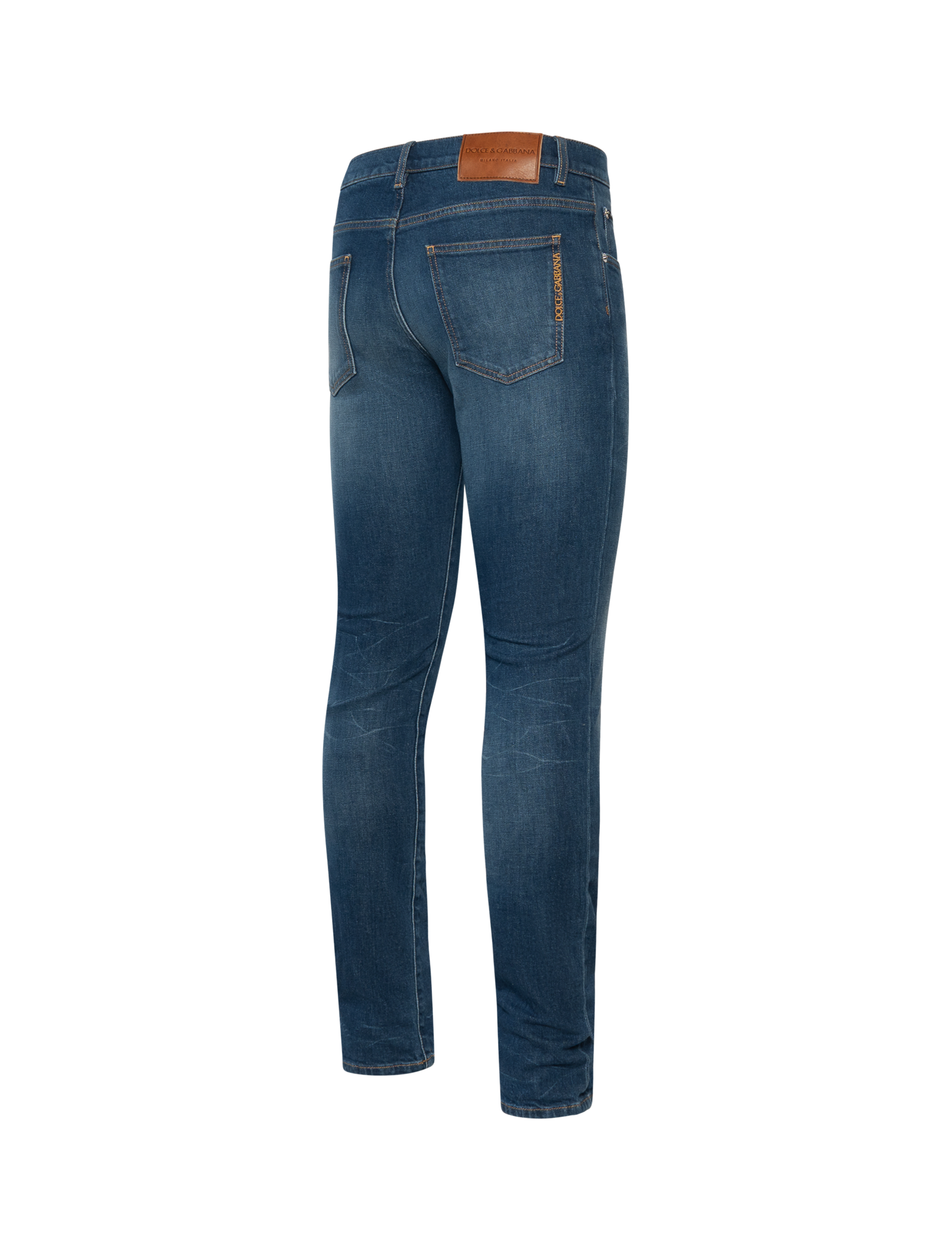 Slim fit embroidery logo jeans
