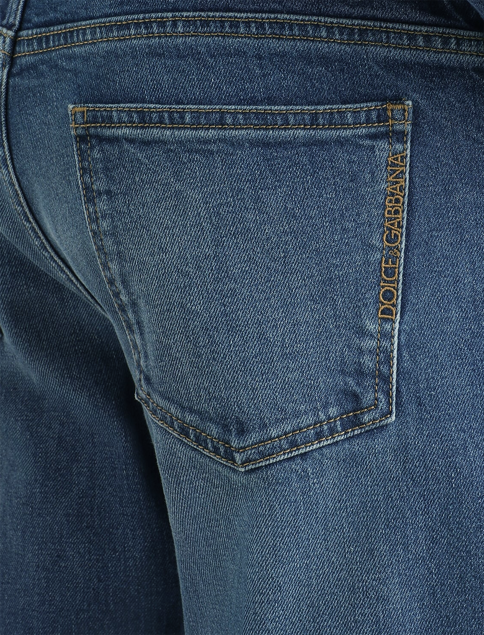 Slim fit embroidery logo jeans