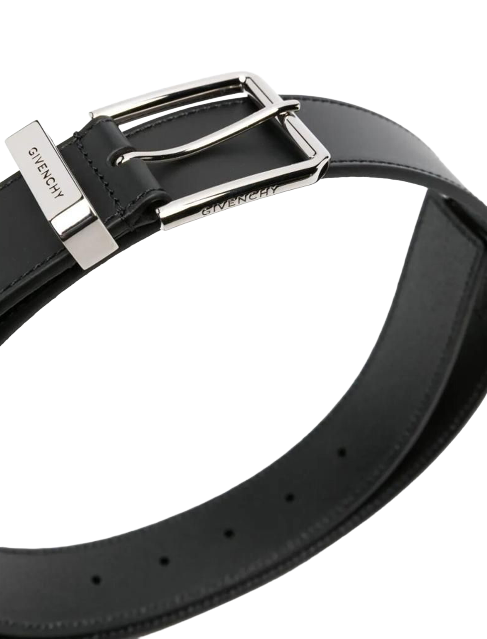 Smooth leather belt