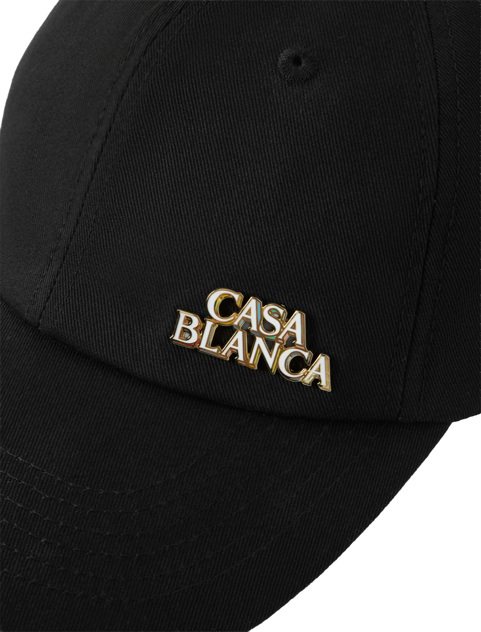 Stacked logo cotton cap