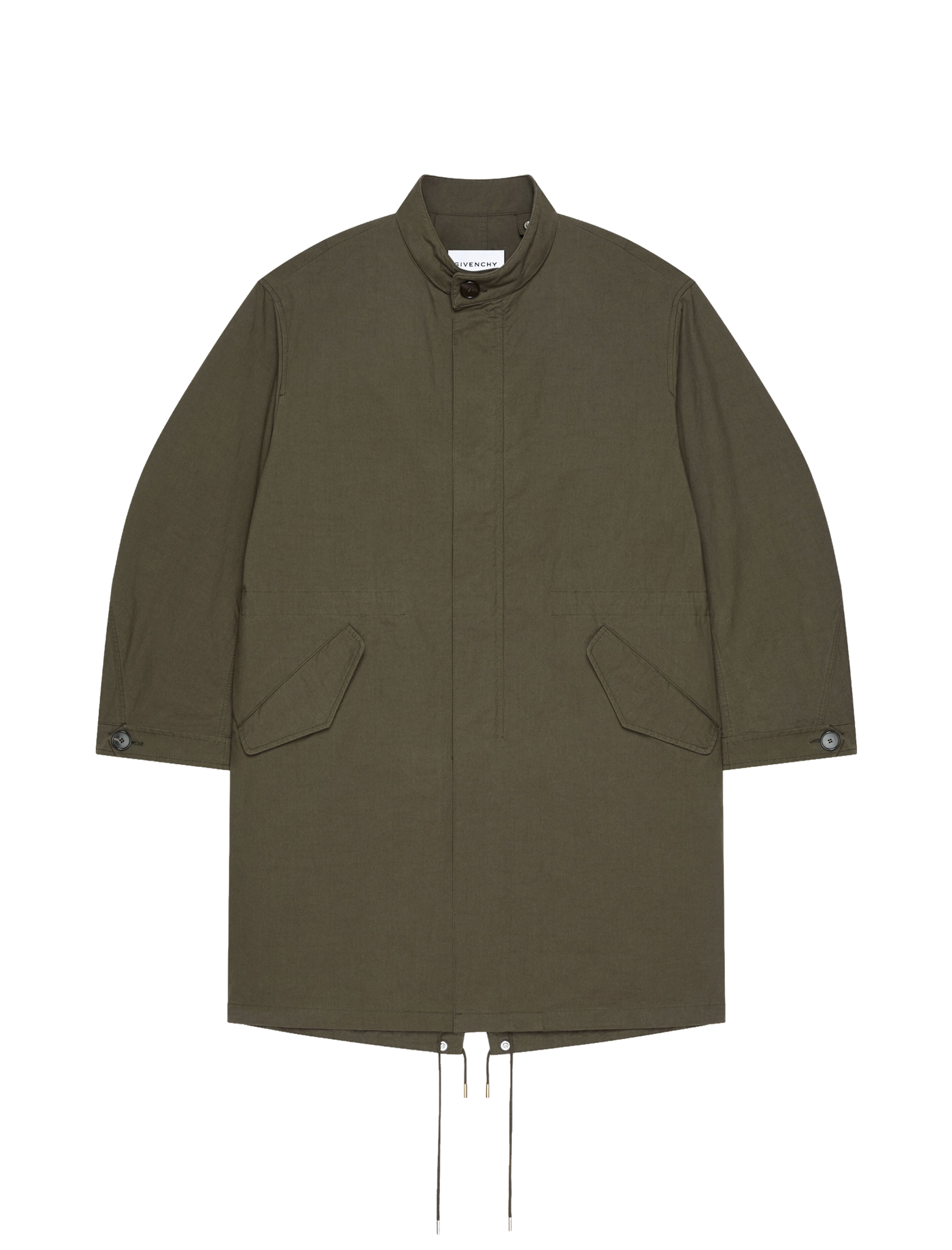 Stamp print parka jacket