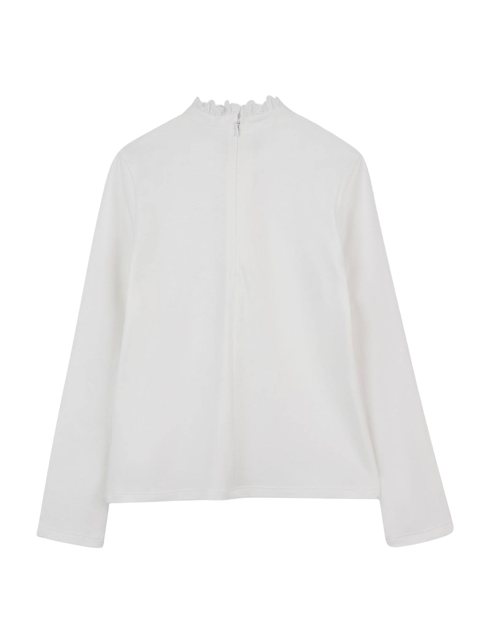 Stand-up neck longsleeve shirt