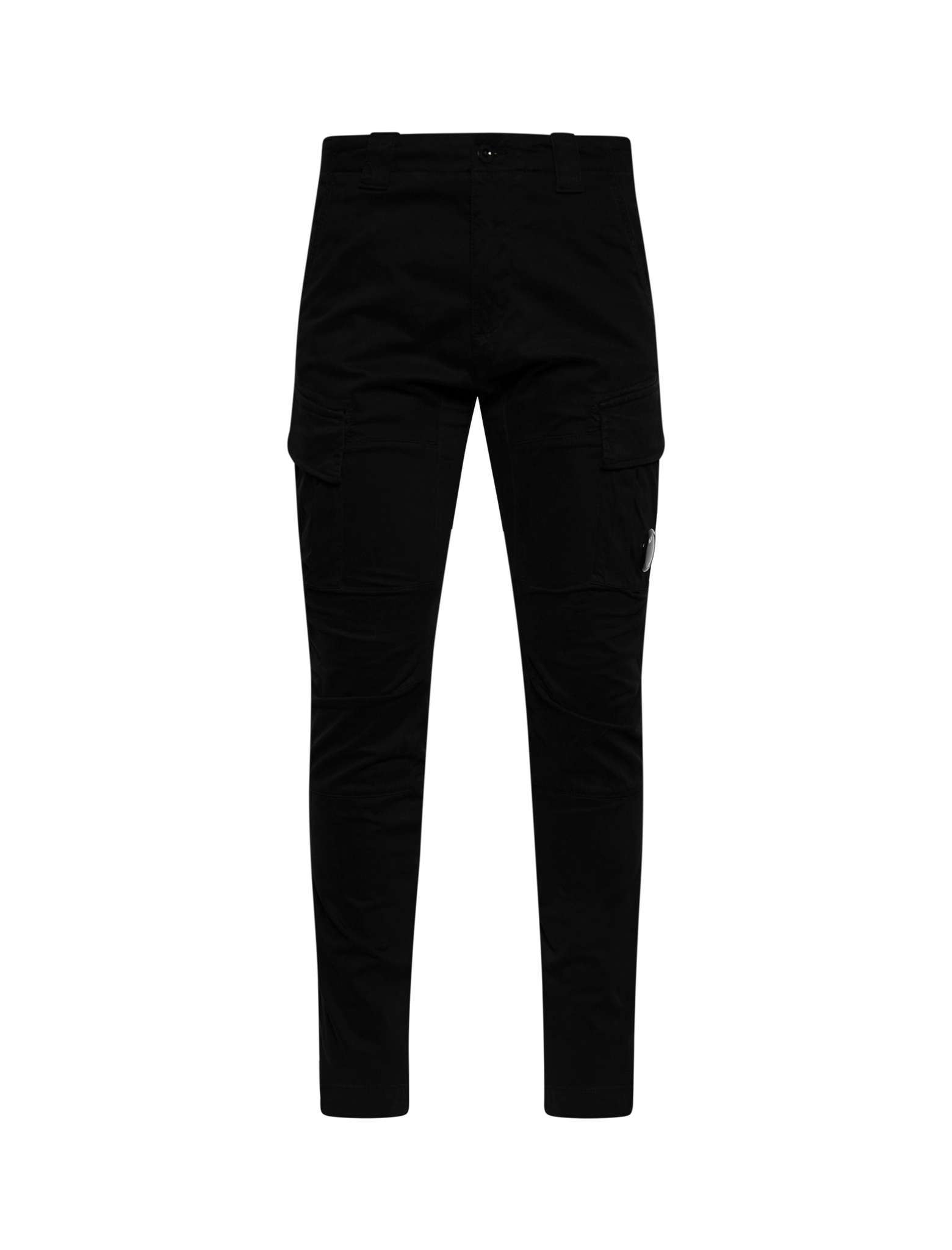 Stretch sateen cargo trousers