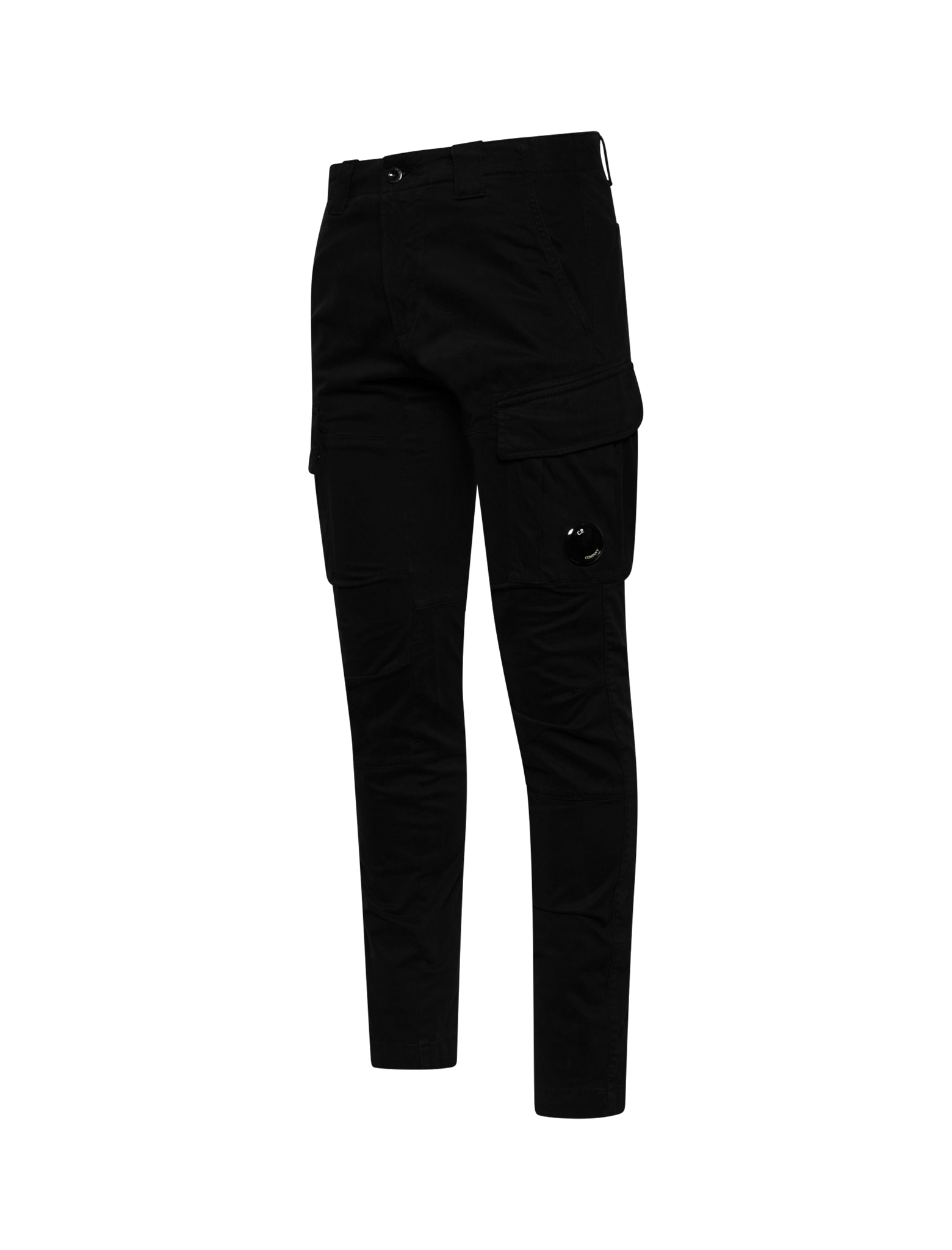 Stretch sateen cargo trousers