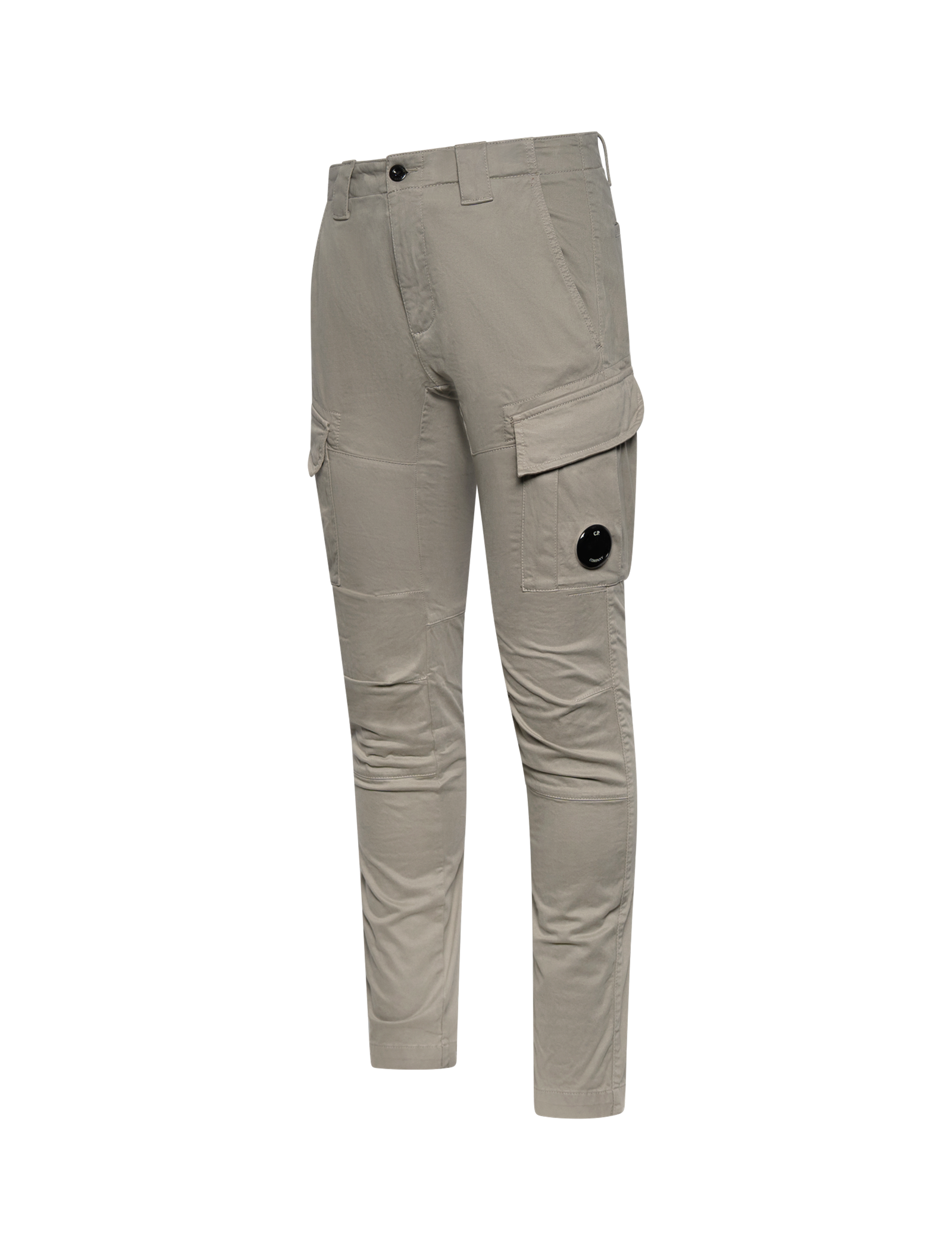 Stretch sateen cargo trousers