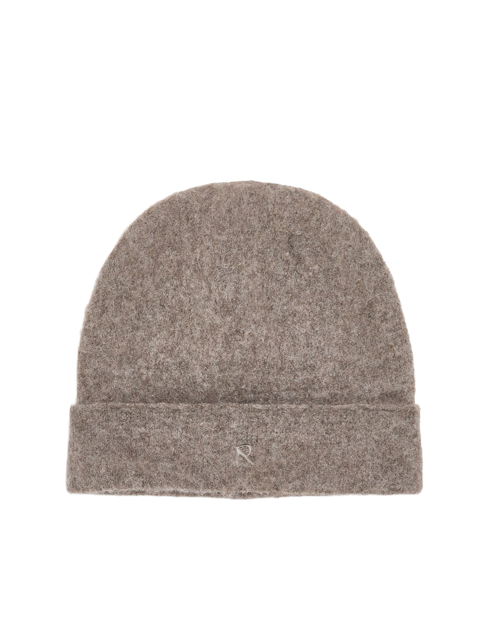 Textured knitted beanie hat