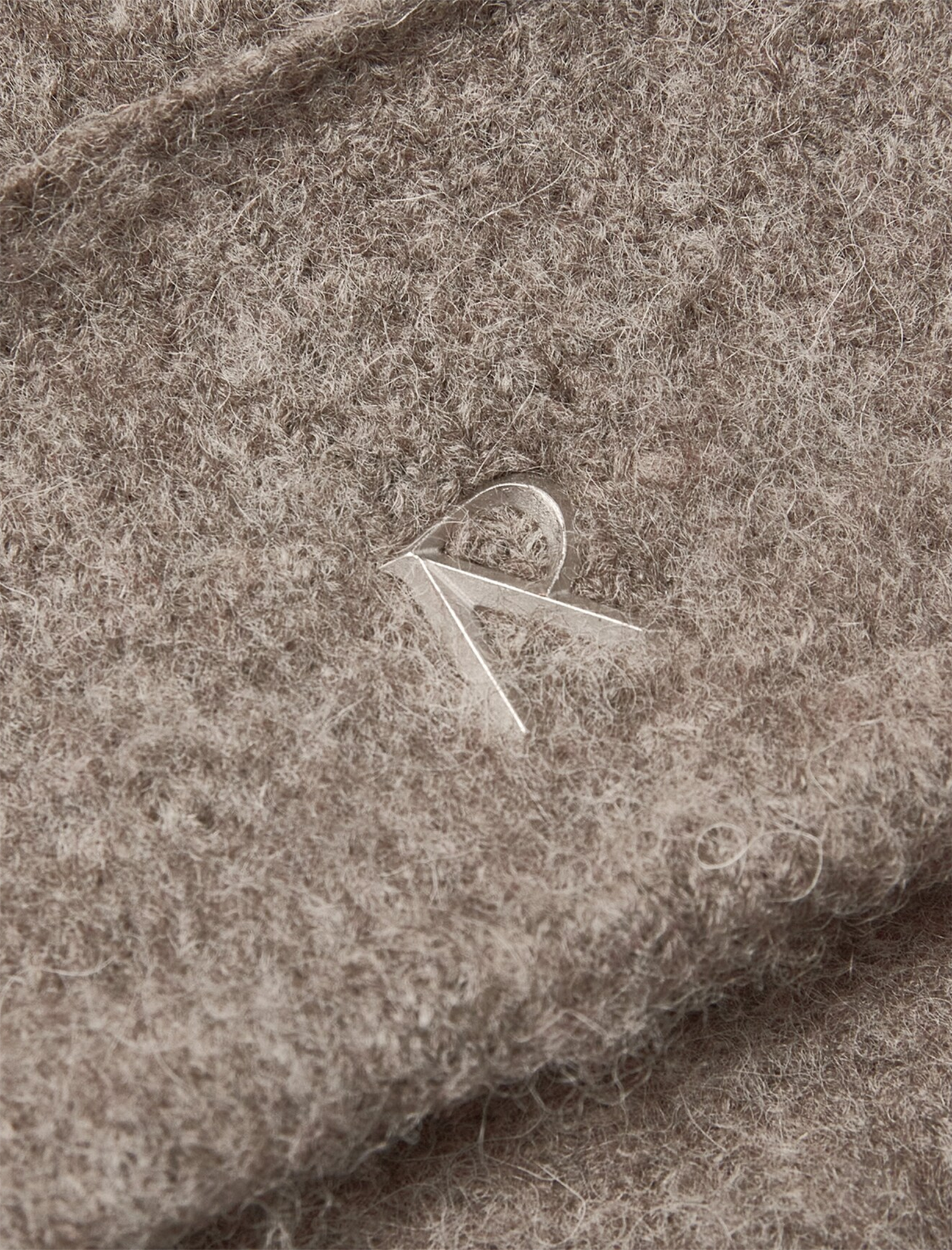 Textured knitted beanie hat