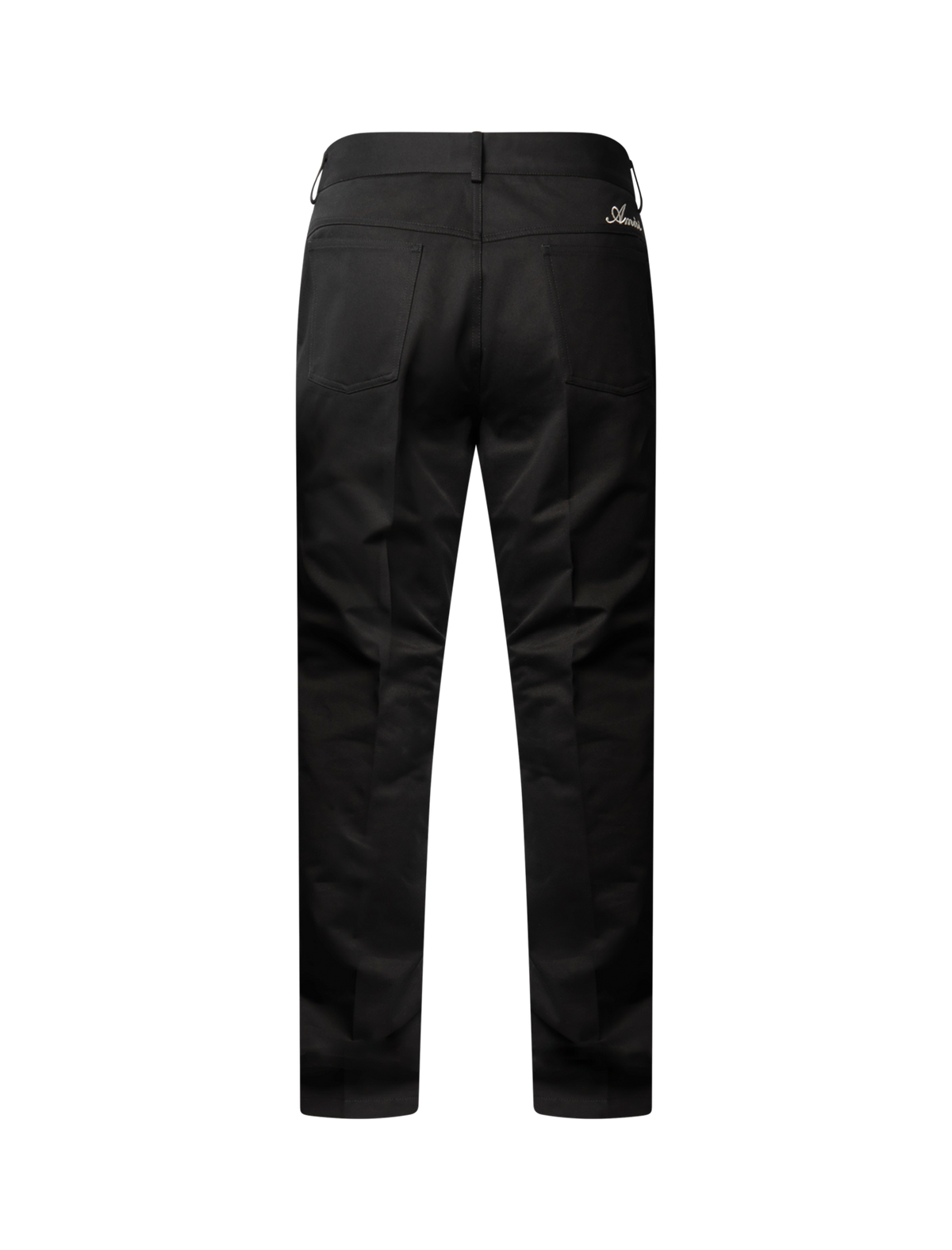 Twill bootcut trousers