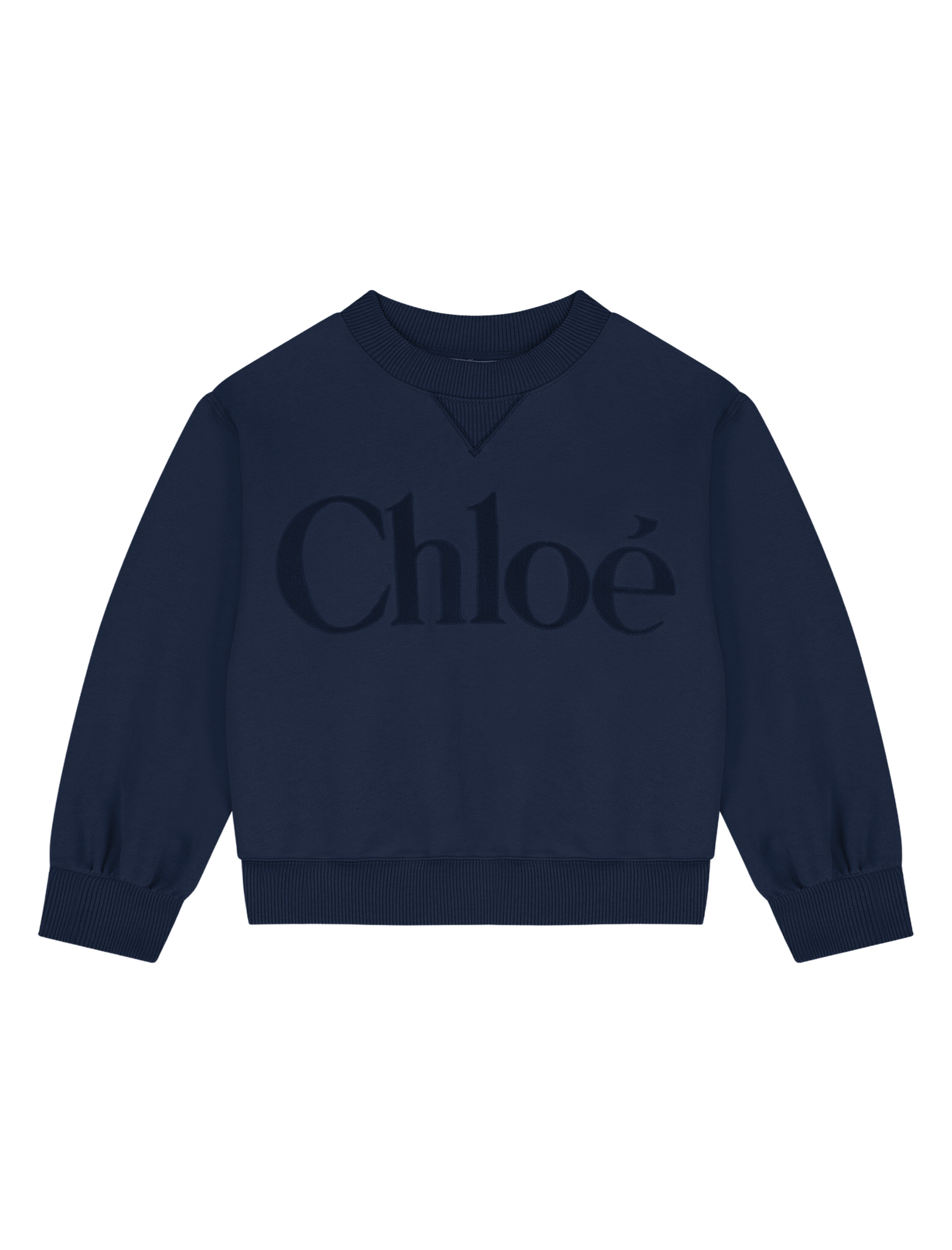 Velvet embroidered sweater