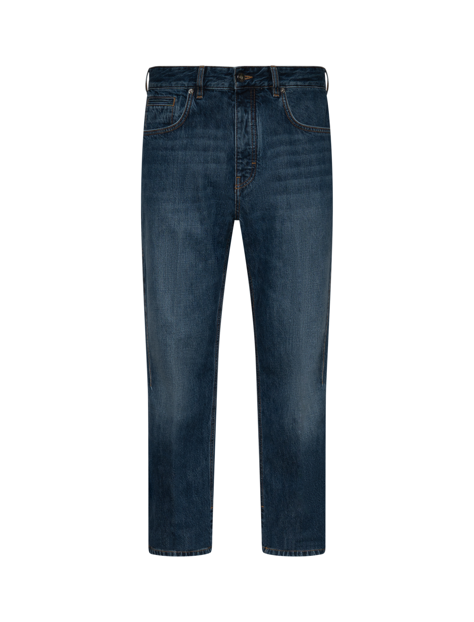 Washed straight leg jeans