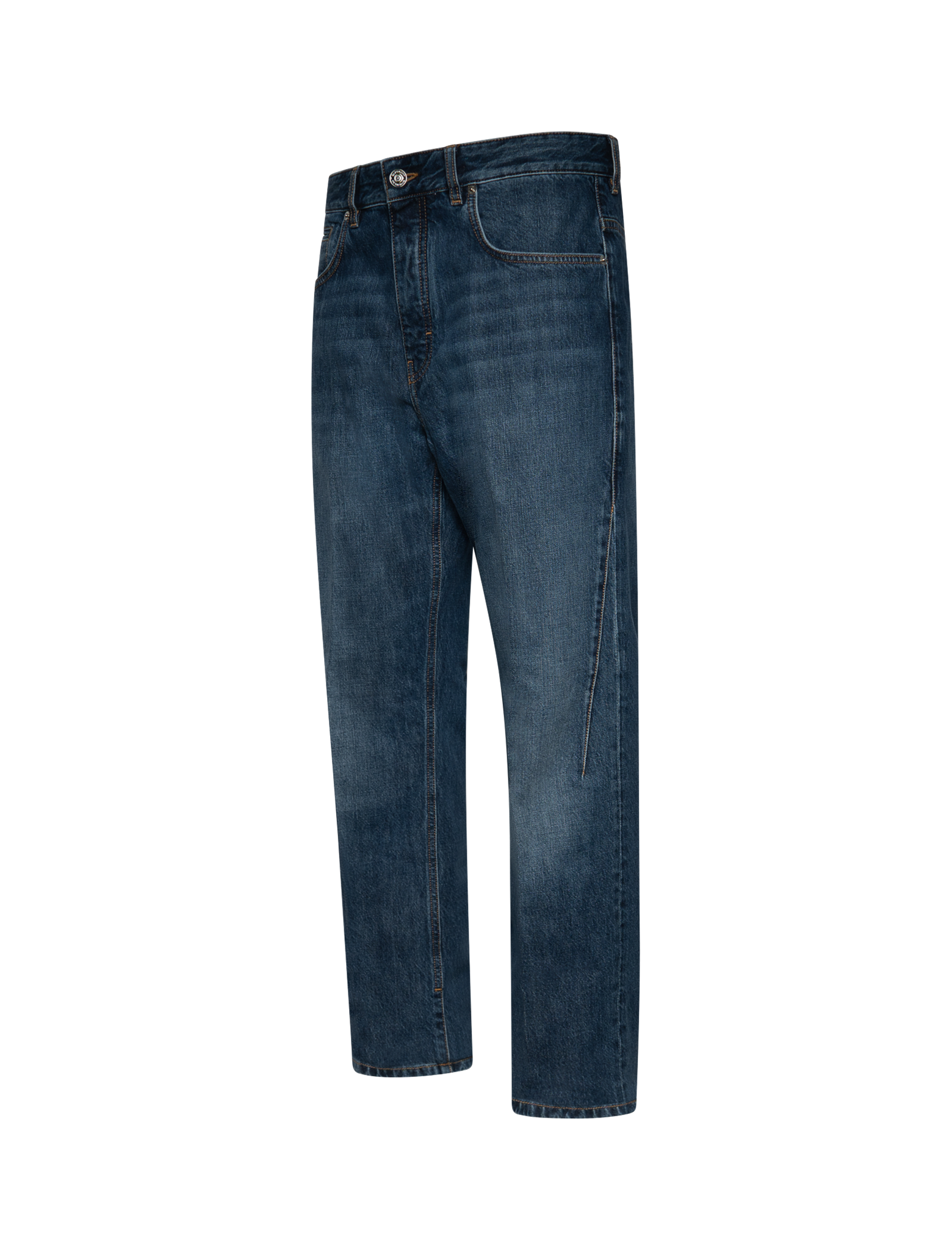 Washed straight leg jeans