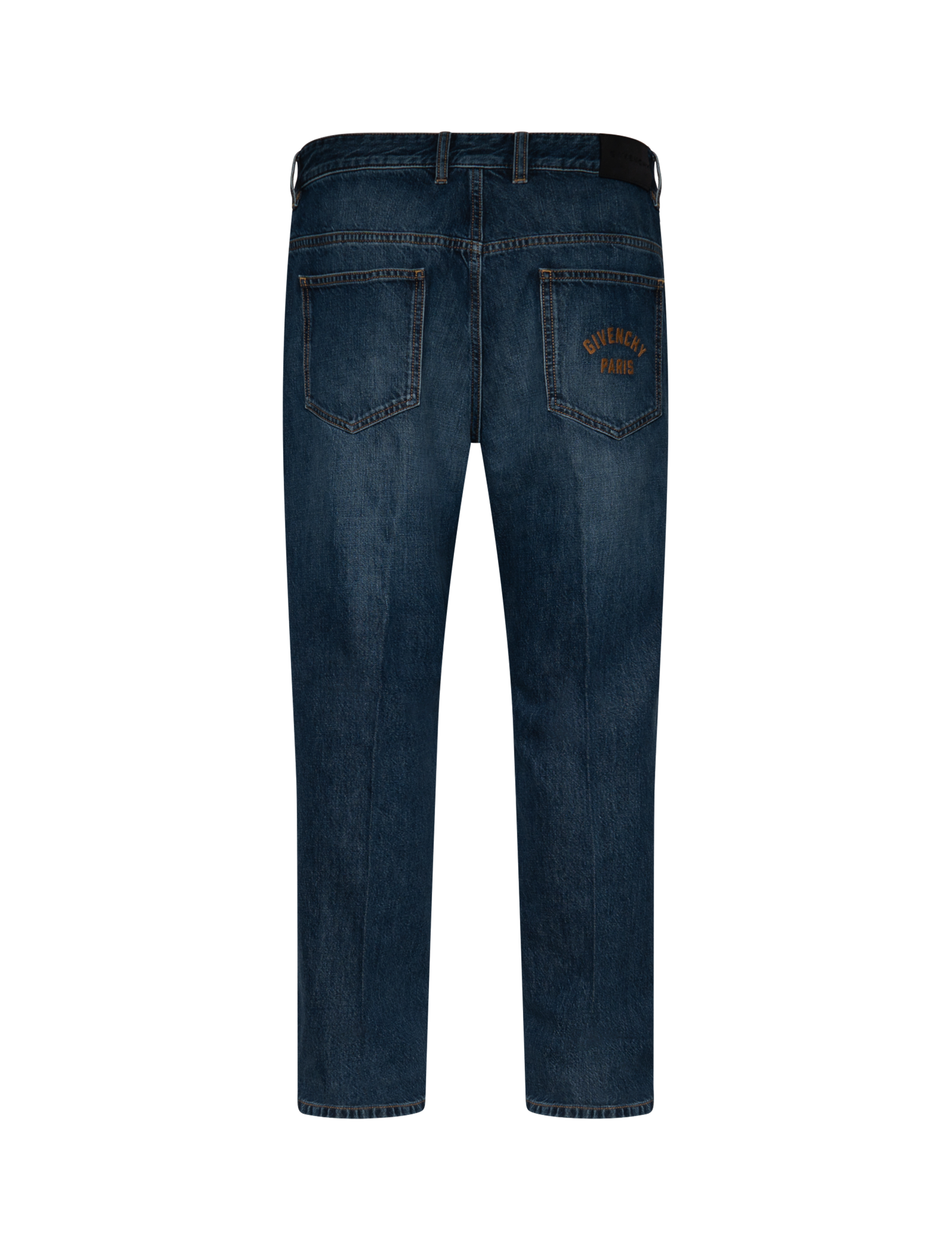 Washed straight leg jeans