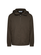 Embroidered windbreaker jacket