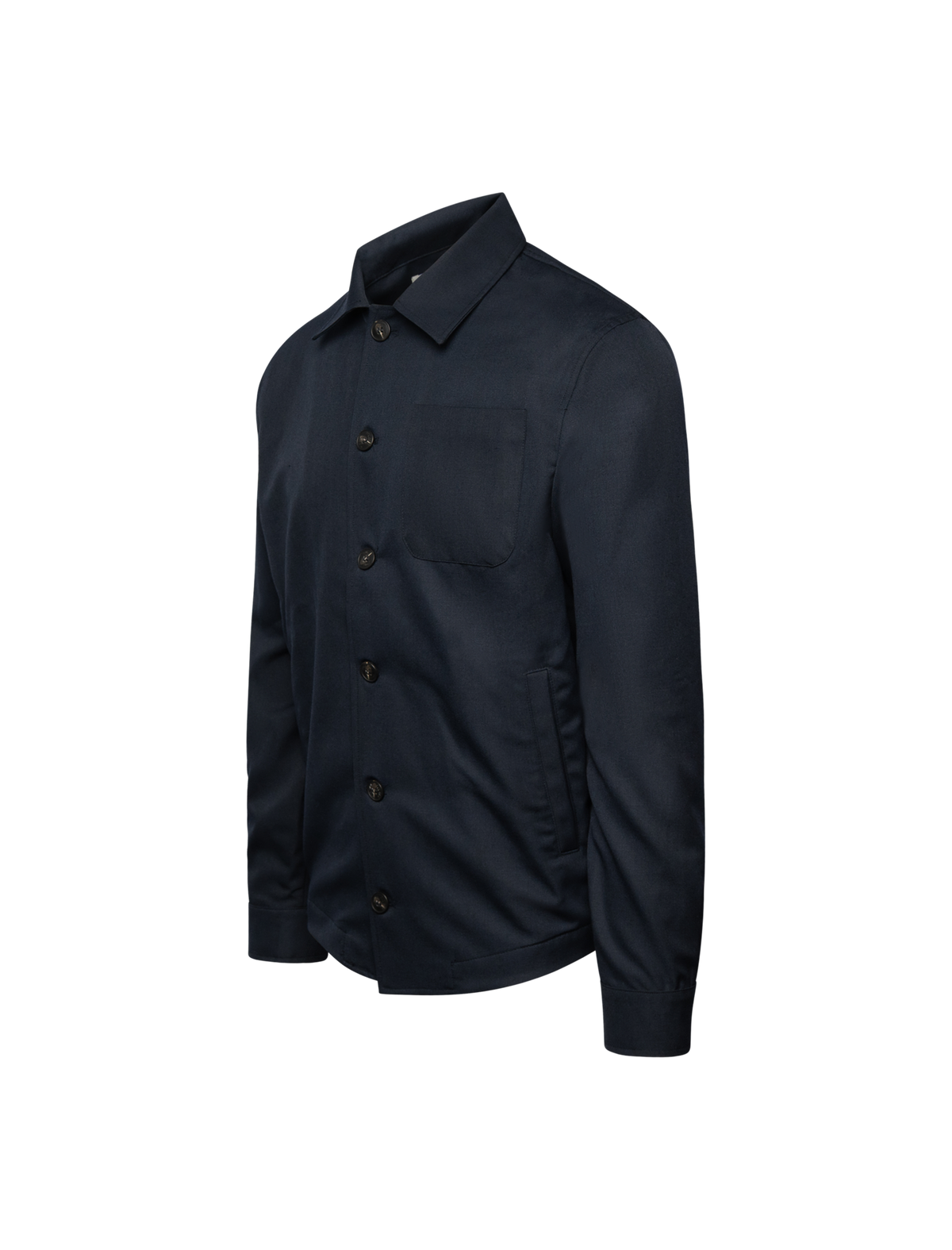 Wool blend classic overshirt