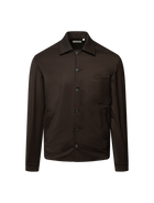 Wool blend overshirt