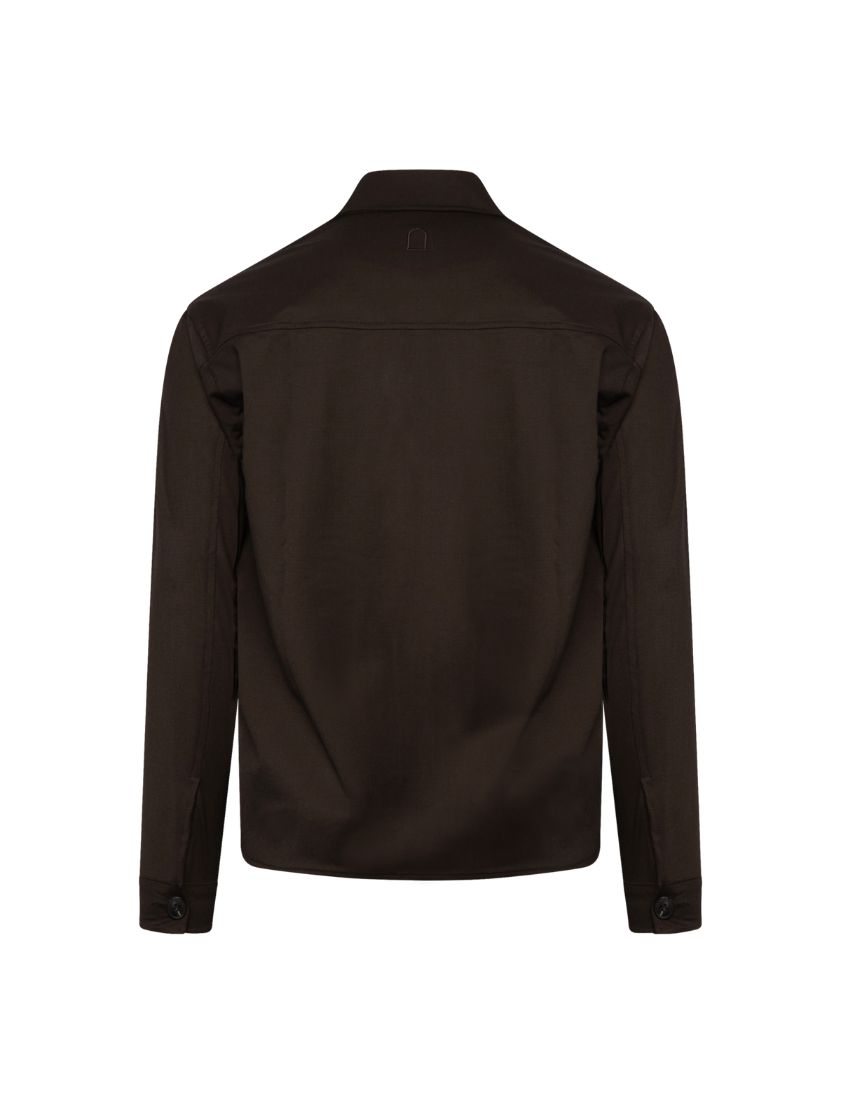 Wool blend overshirt