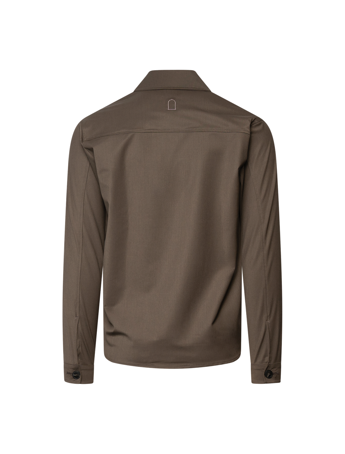 Wool blend overshirt
