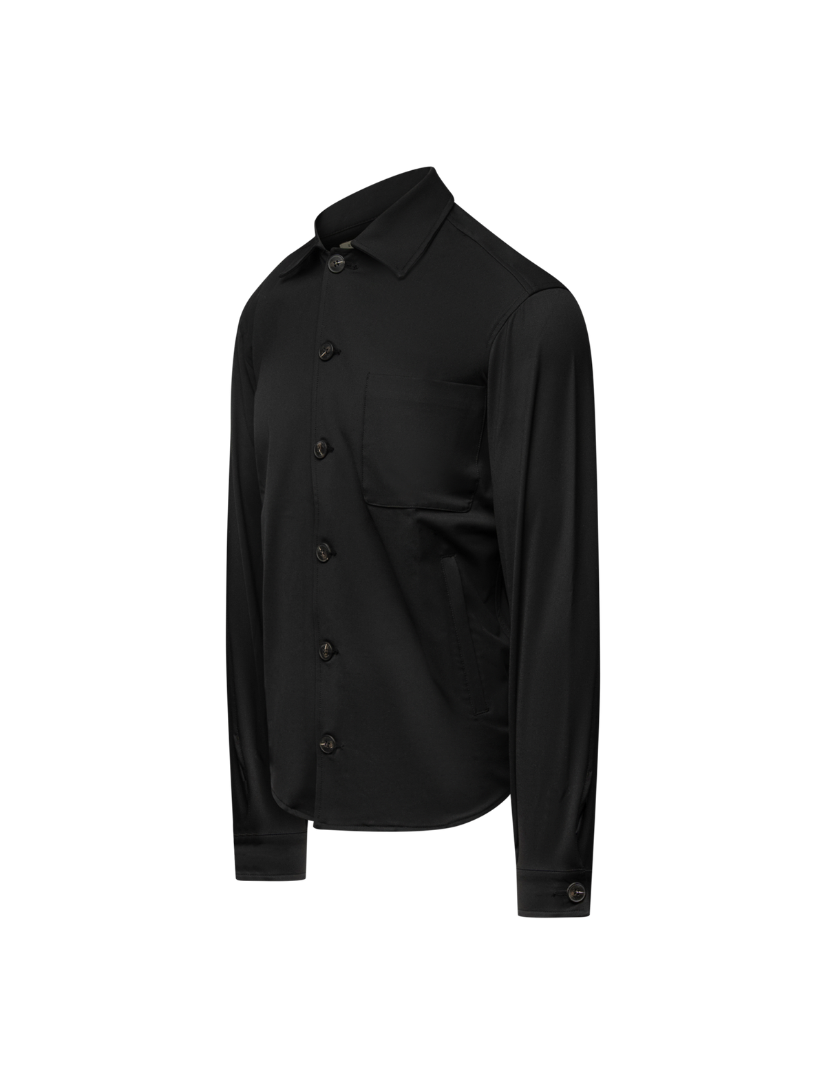 Wool blend overshirt