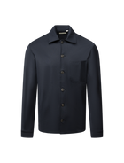 Wool blend overshirt