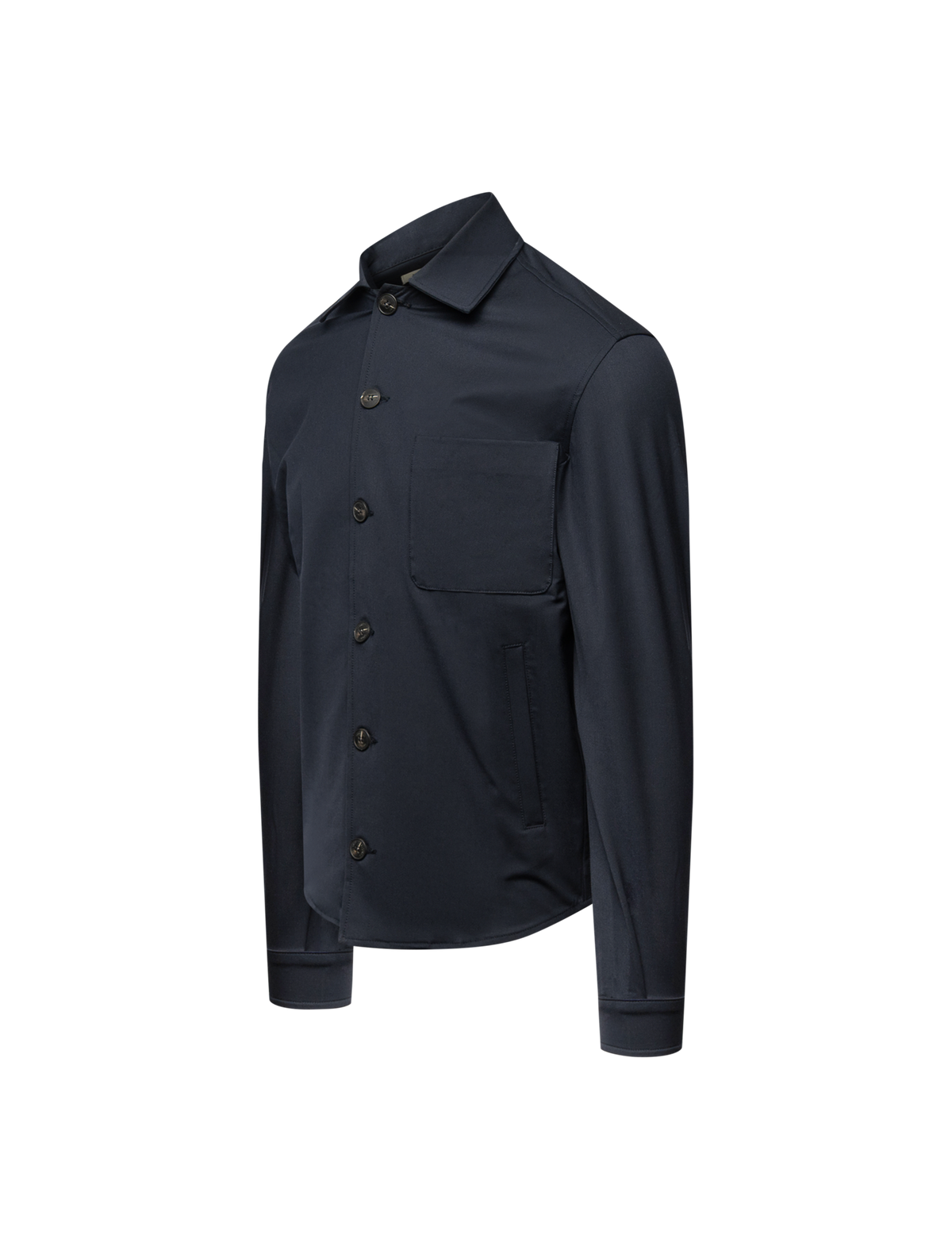Wool blend overshirt