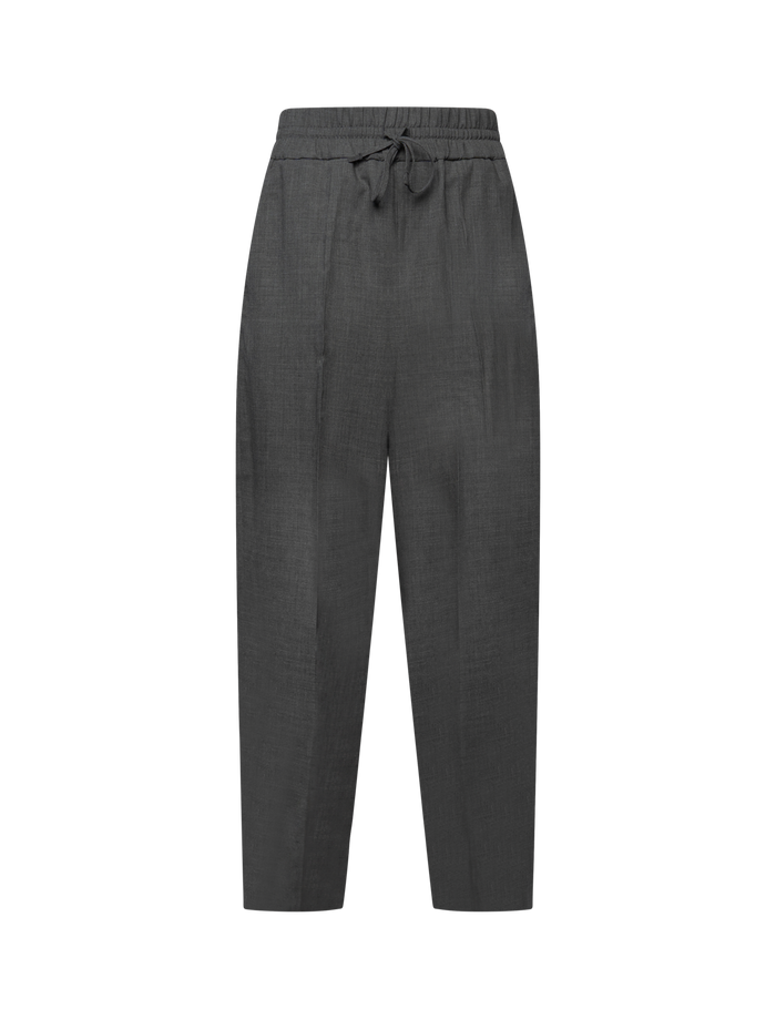 Wool elasticated waist trouser