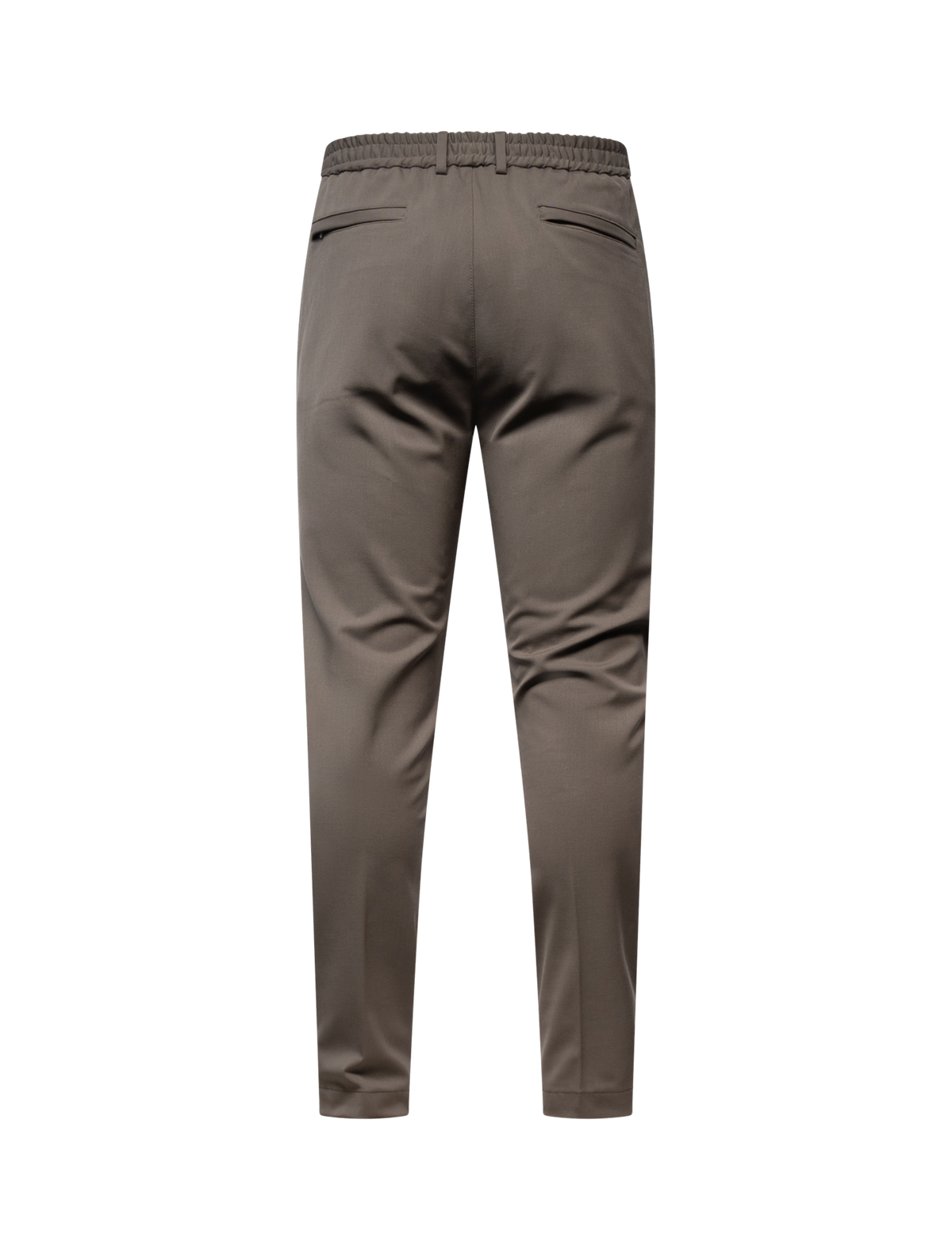 Wool stretch tapered trouser