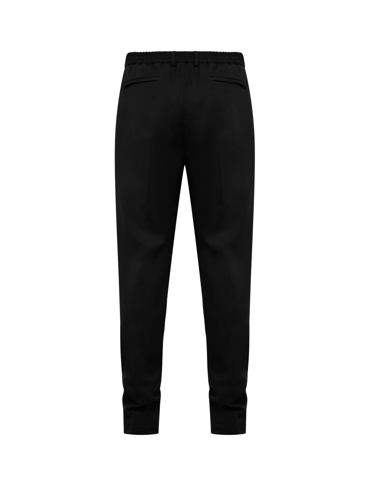 Wool stretch tapered trouser