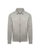 Wool stretch zipped overshirt