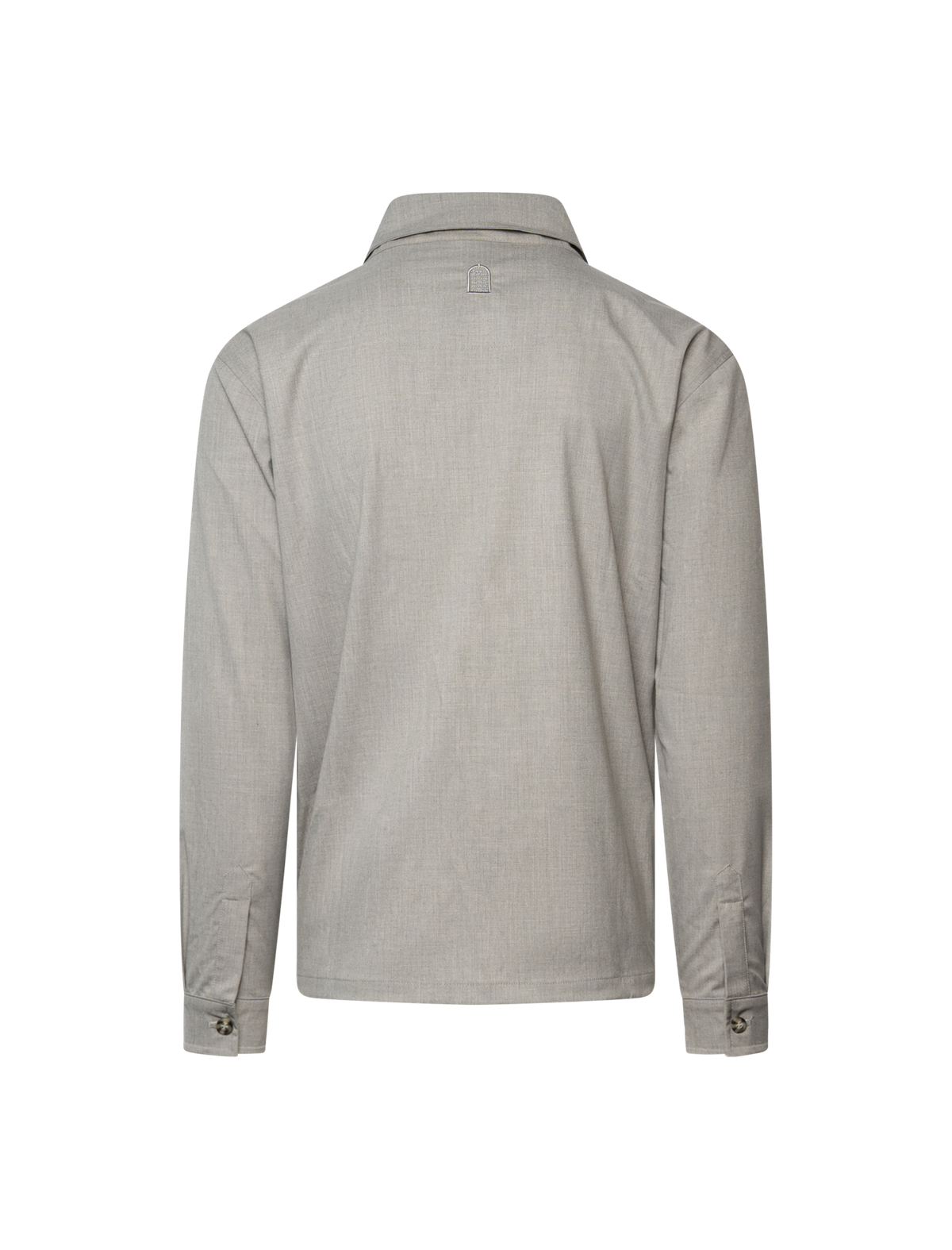 Wool stretch zipped overshirt